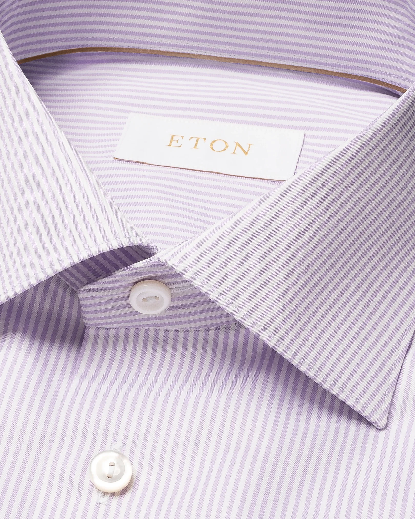 Eton - light purple twill dress shirt