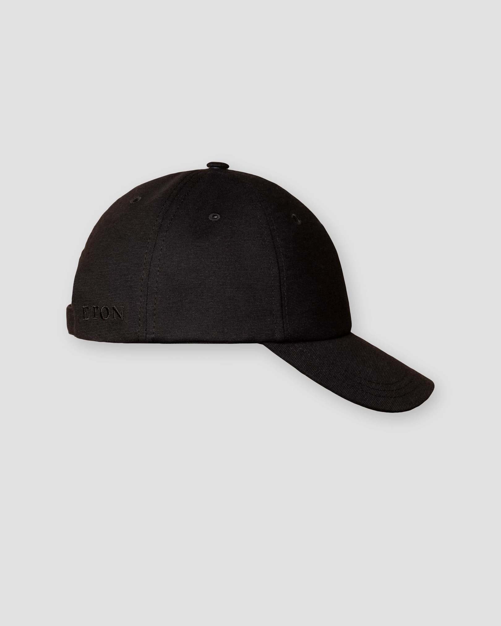 Eton - Schwarze Baseballcap aus Jersey