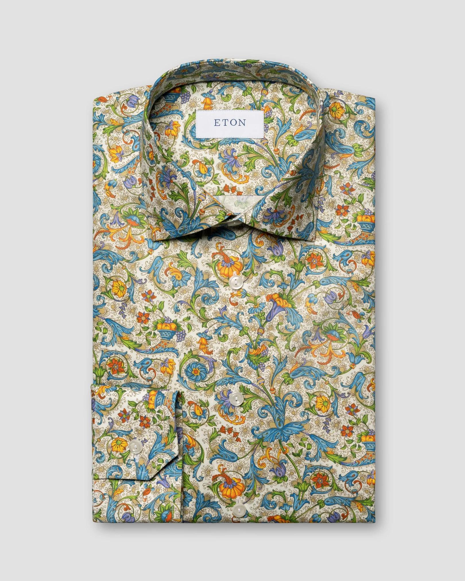 Eton - Floral Print Signature Twill Shirt
