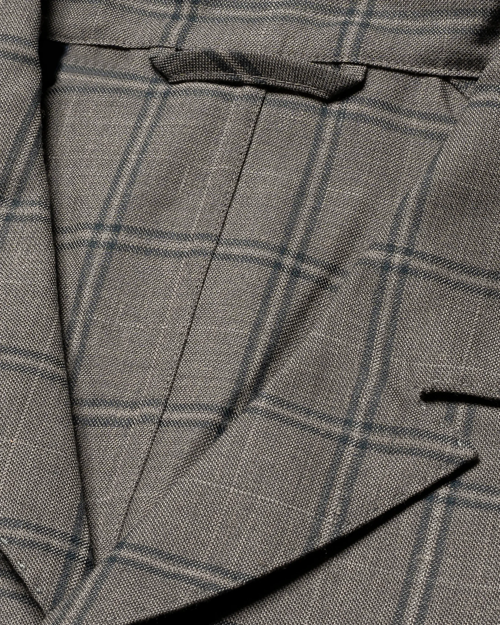 Eton - dark grey checked overshirt