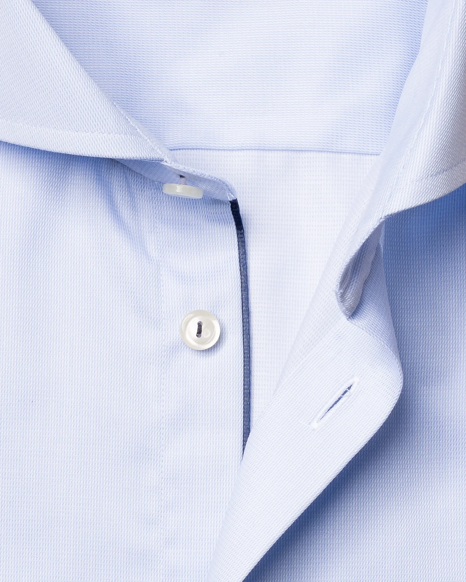 Eton - light blue royal twill shirt extreme cut away