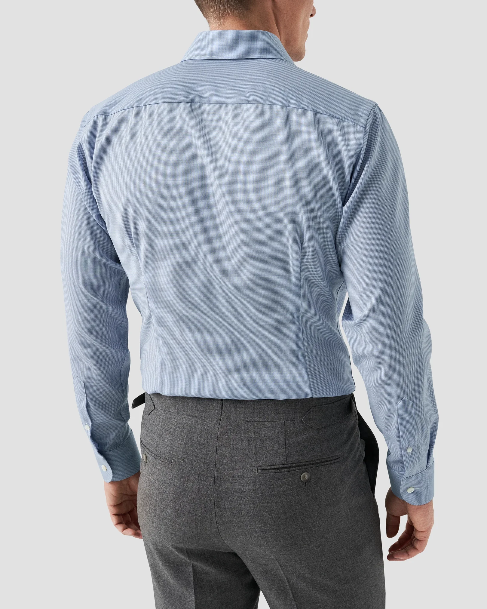 Eton - light blue super merino shirt
