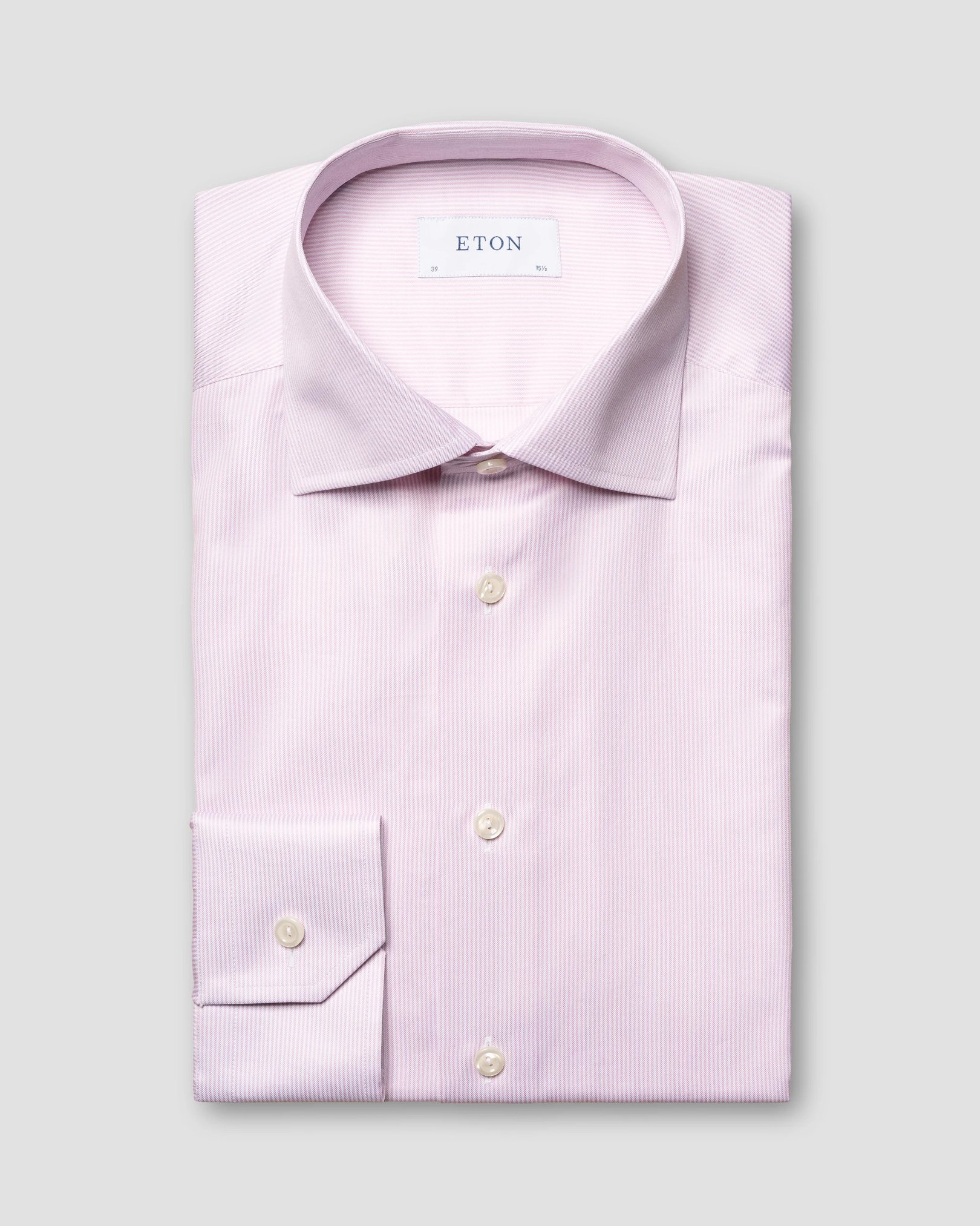 Eton - light pink signature twill shirt