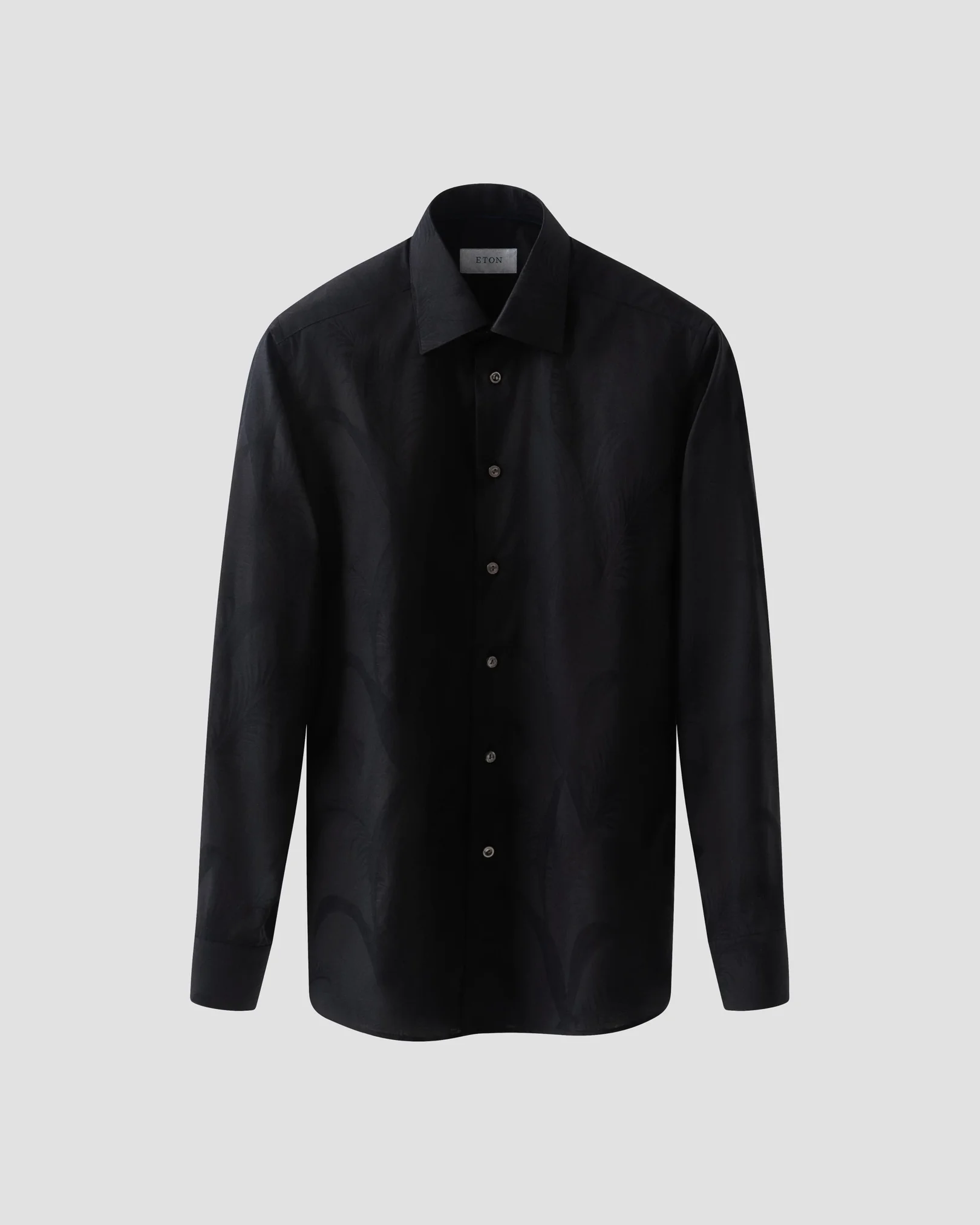 Eton - black jacquard moderate cut away