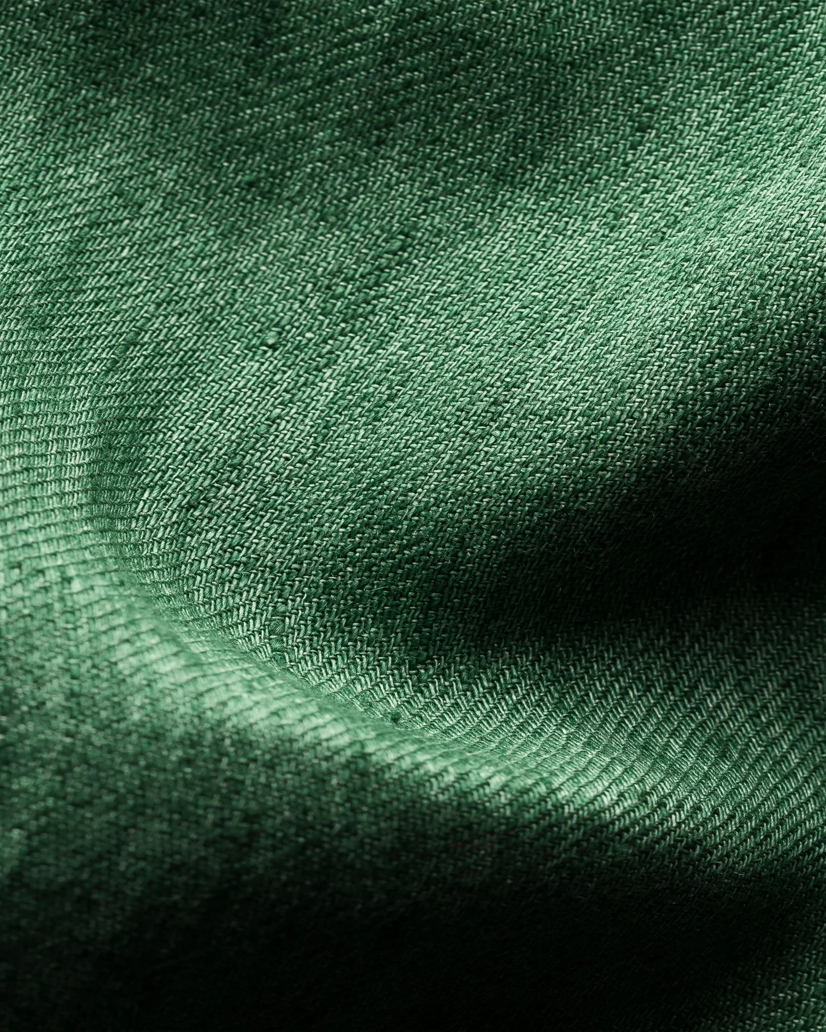 Eton - green luxe linen shirt