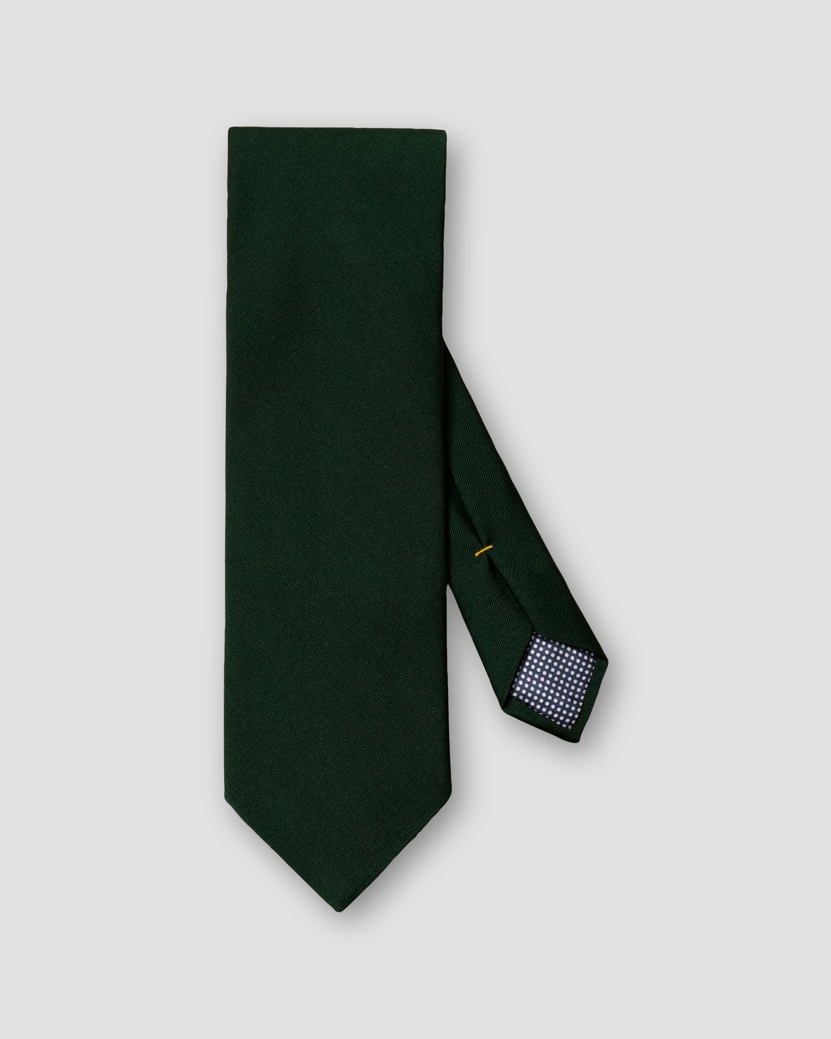 Eton - dark green wool cotton tie