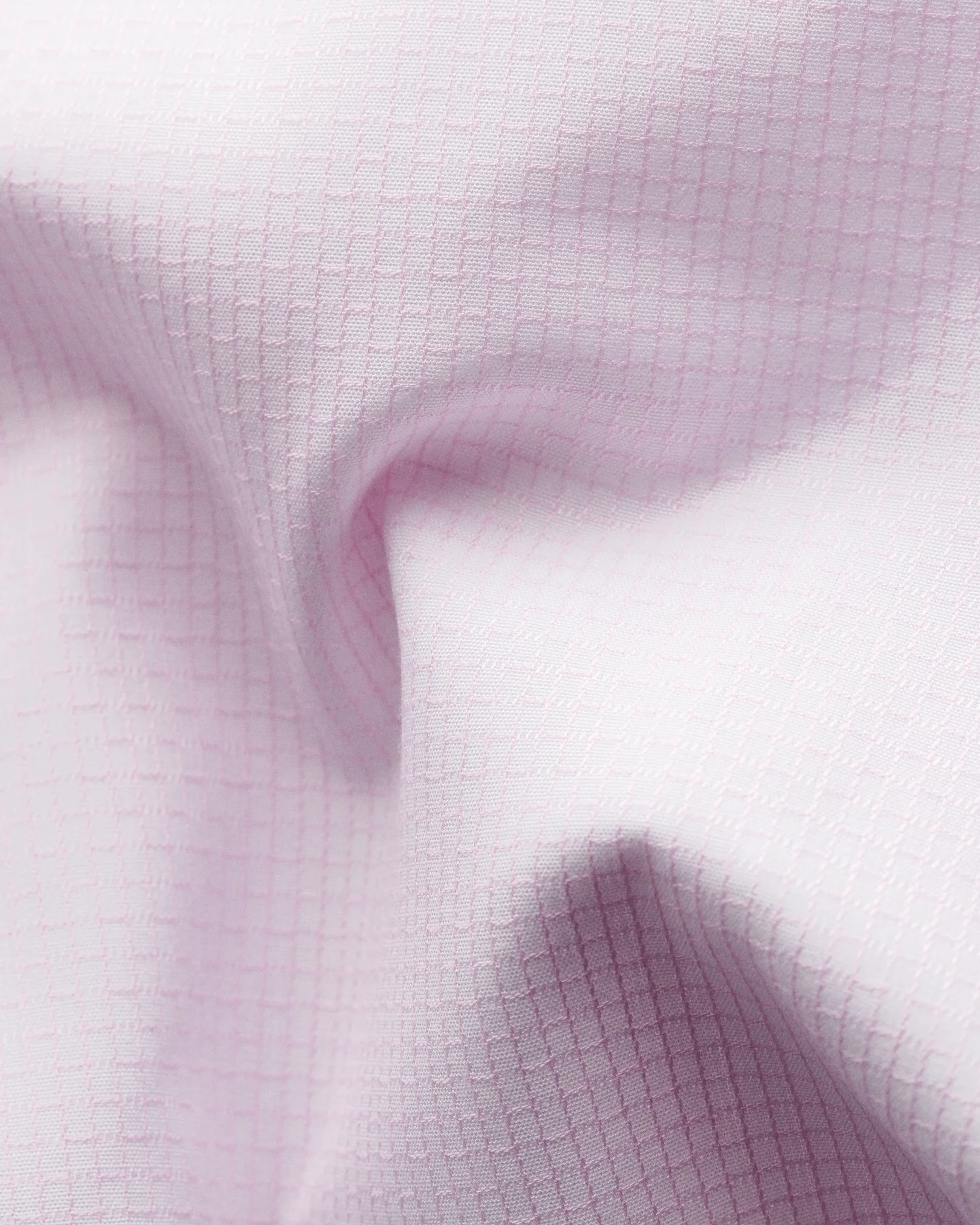 Eton - pink checked shirt navy details