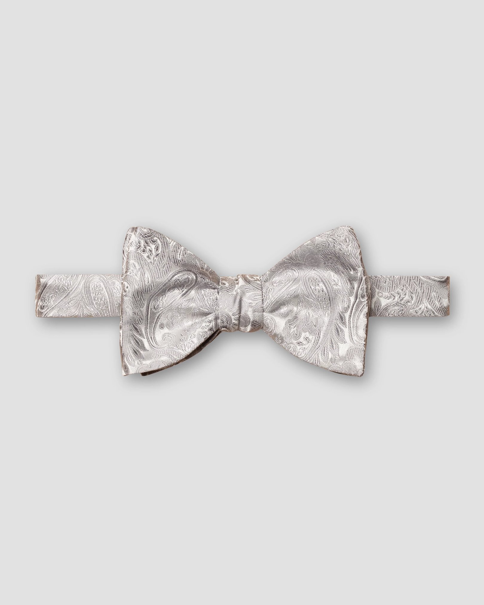 Eton - light grey jacquard self tied