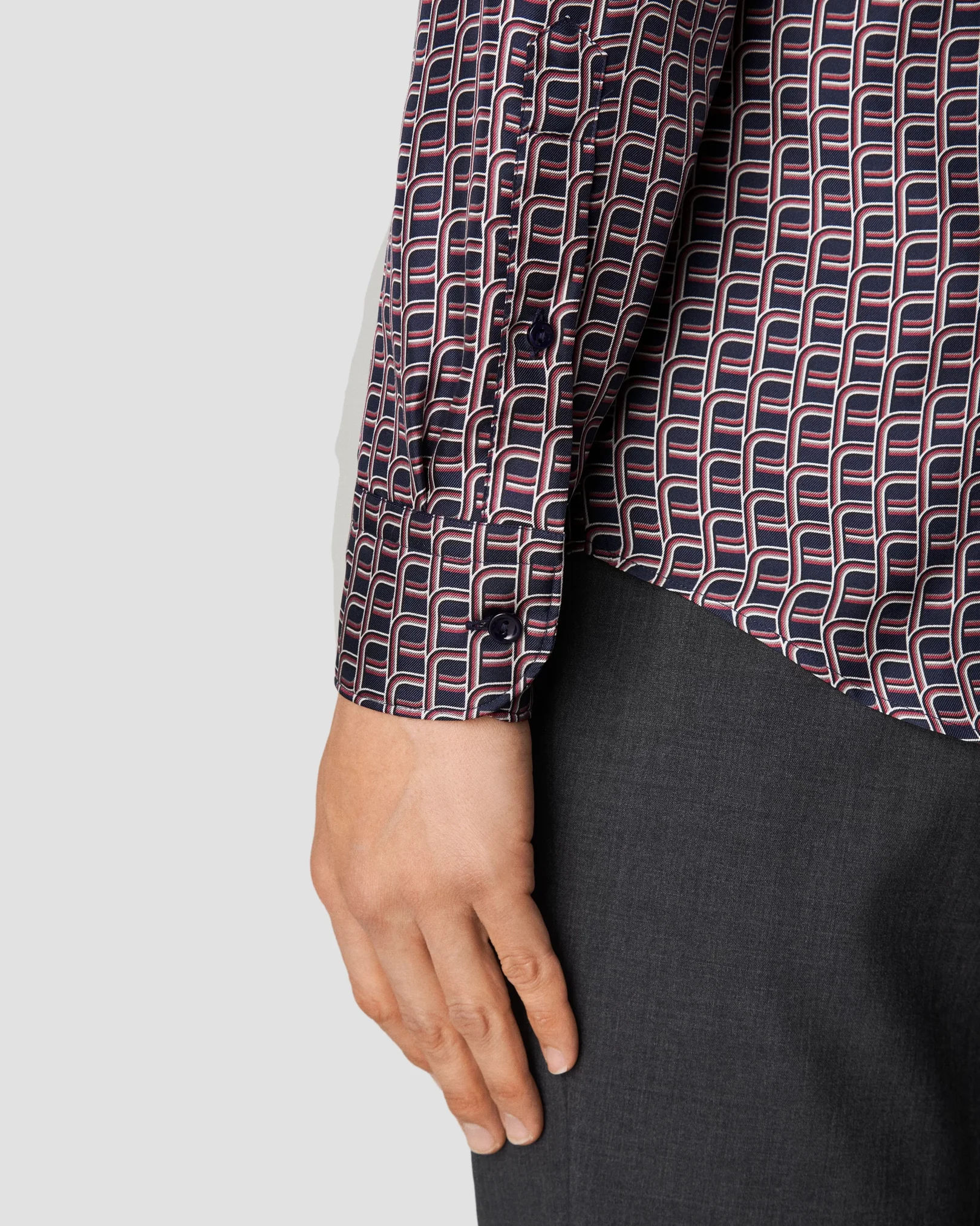 Eton - printed silk shirt