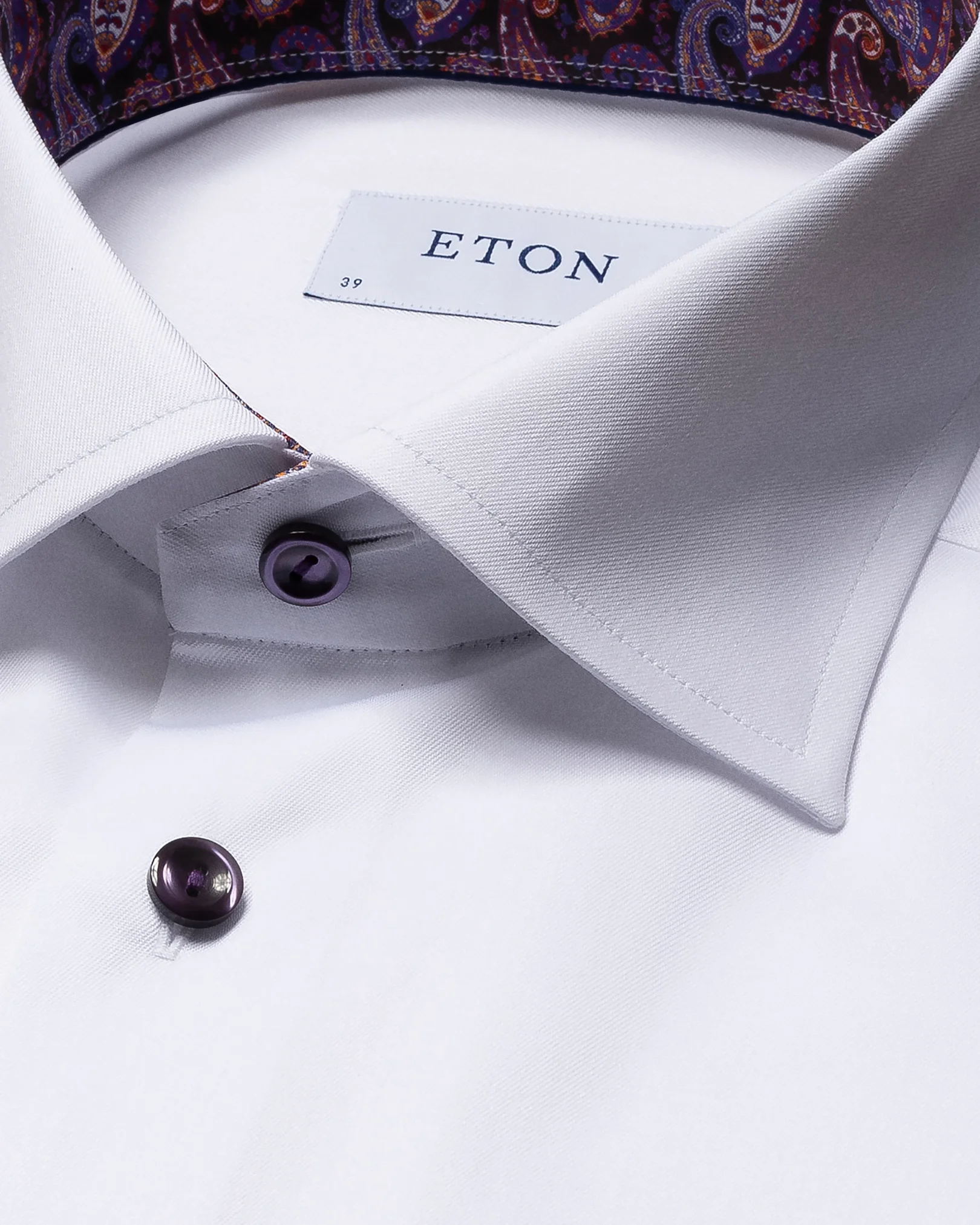 Eton - white signature twill organic