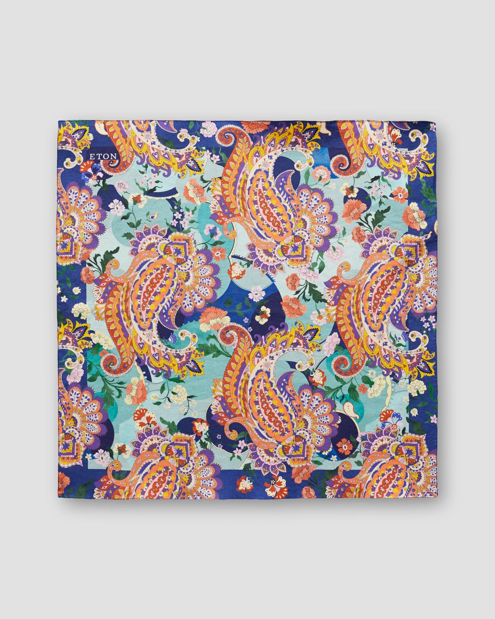 Eton - multi paisley pocket square