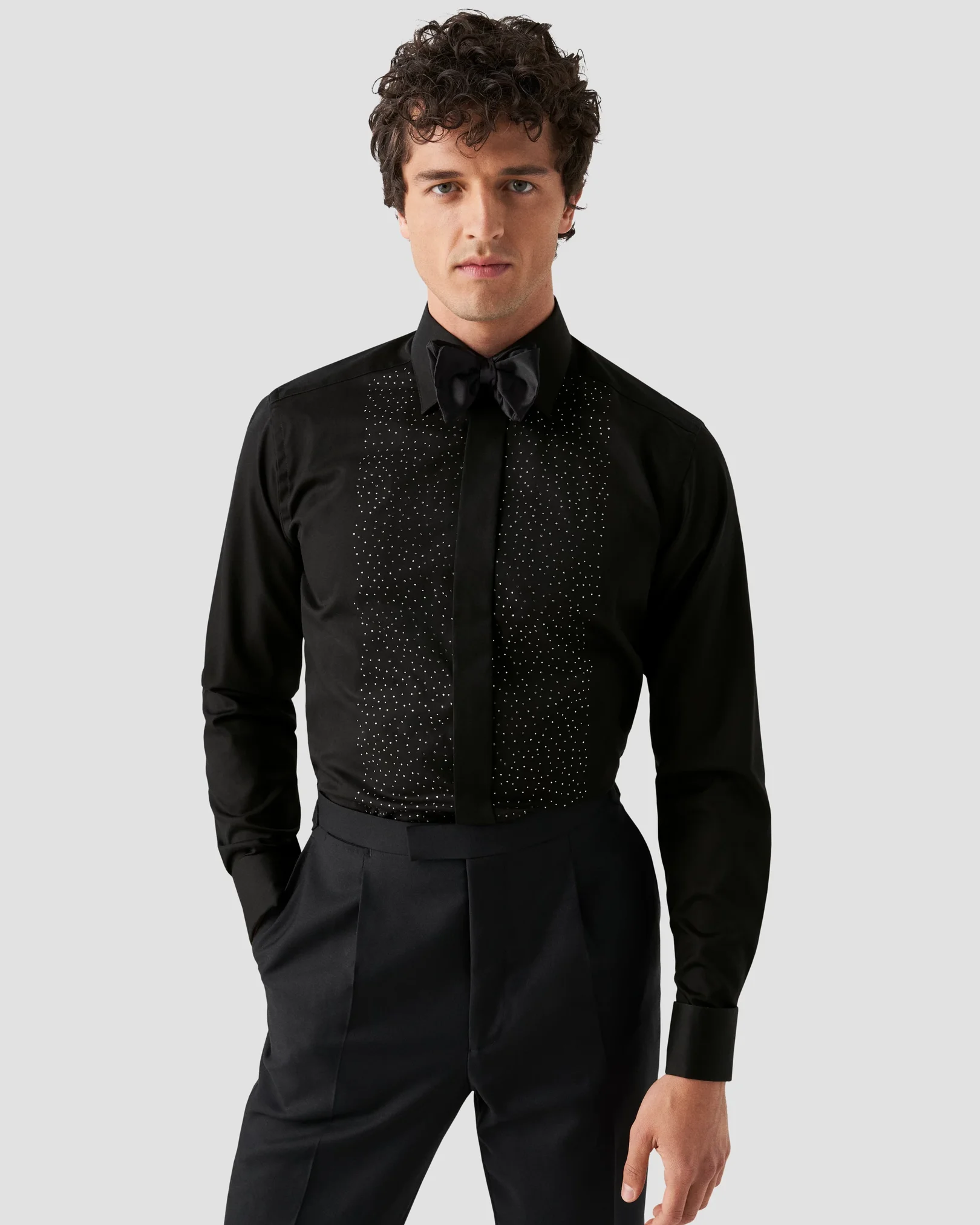 Eton - black swarovski shirt