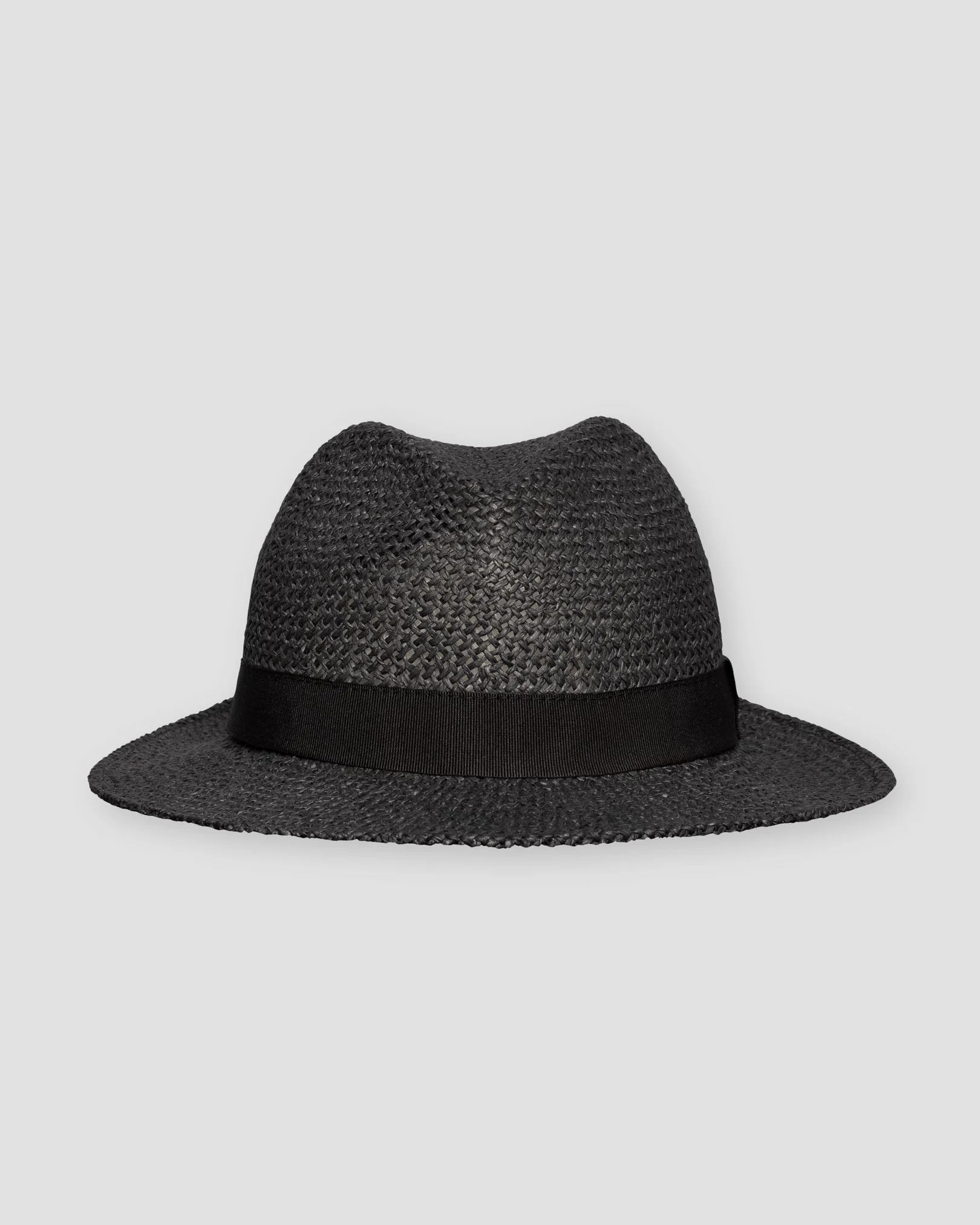 Eton - black paper straw hat
