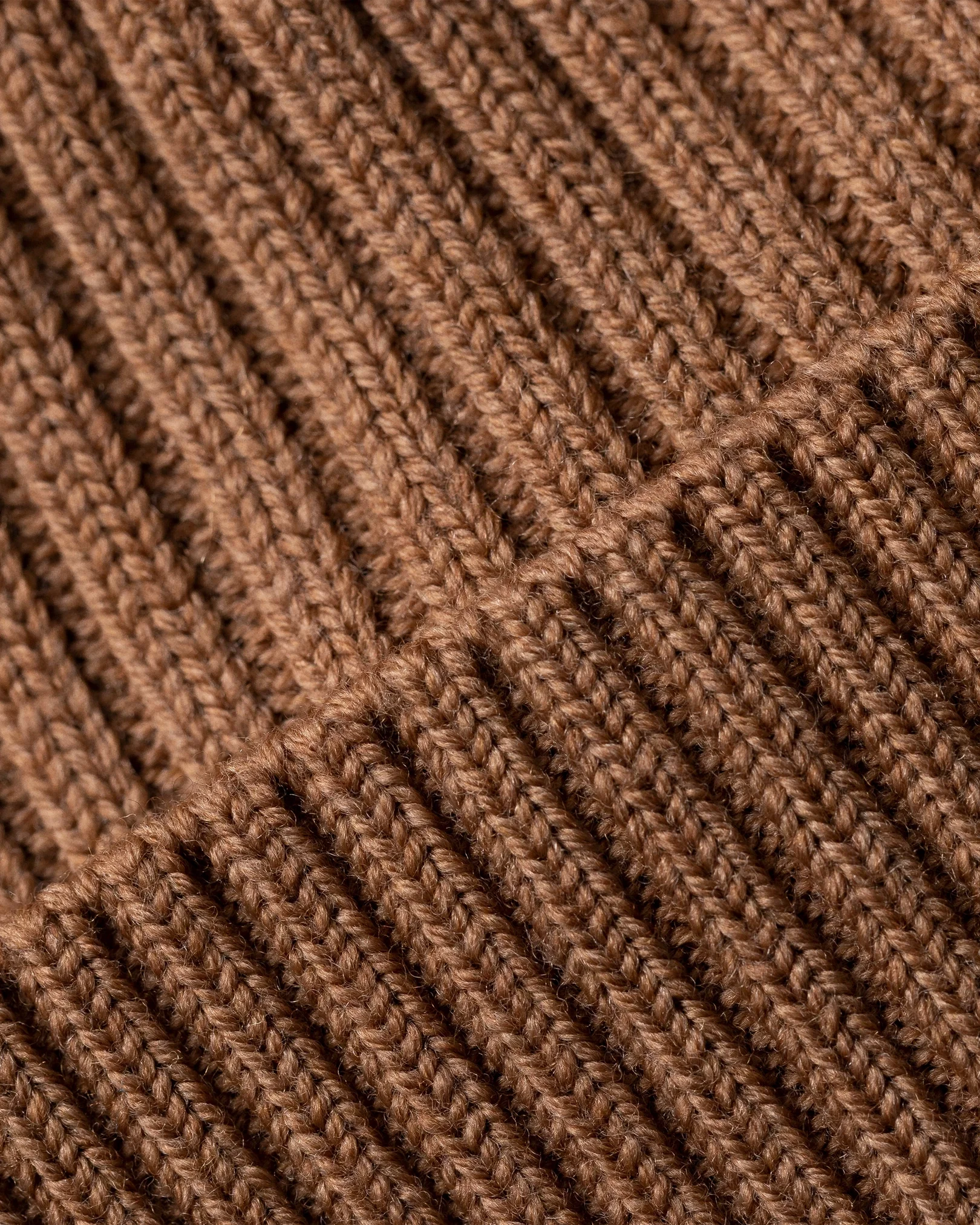 Eton - brown merino wool beanie
