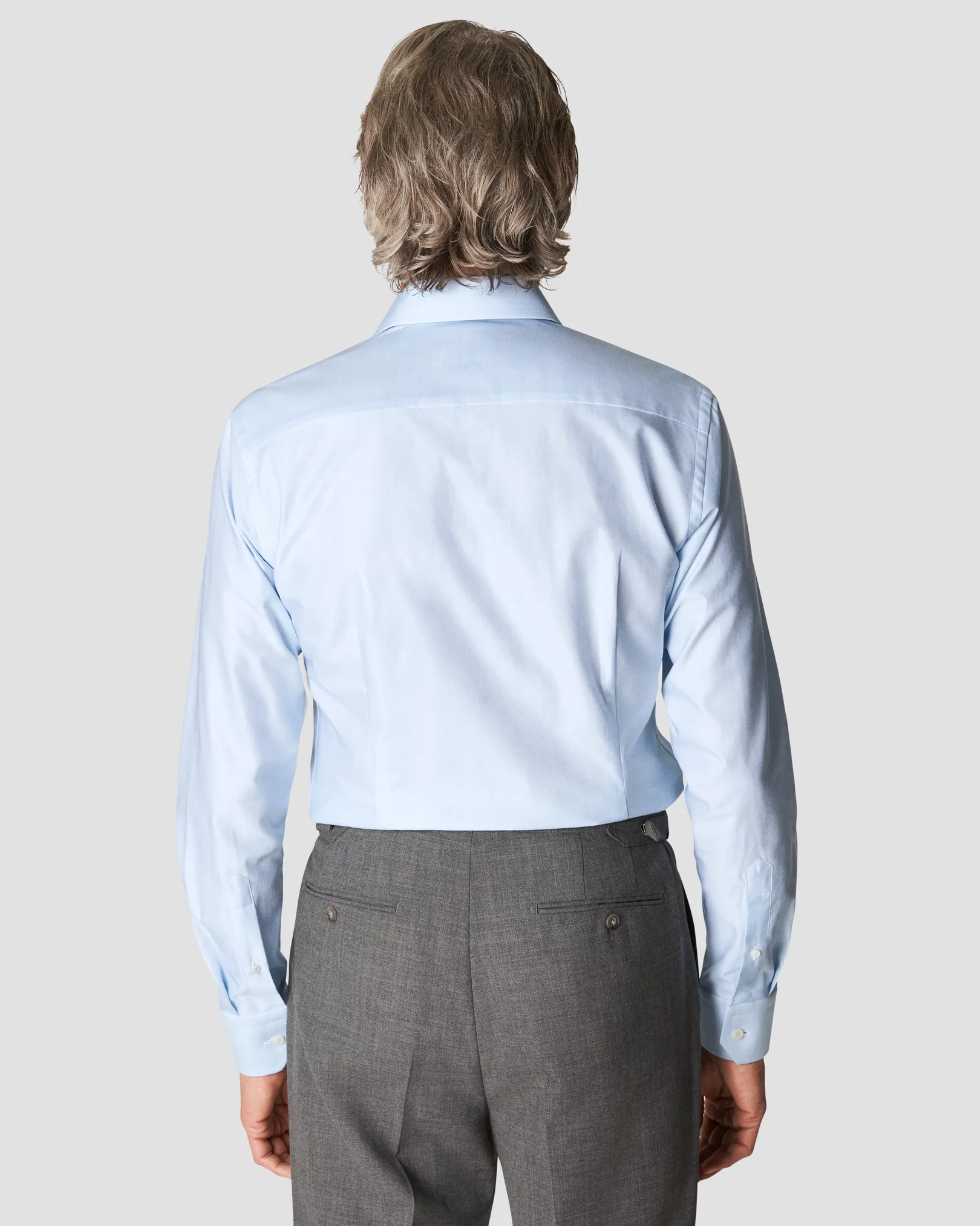 Eton - light blue signature twill paspoal