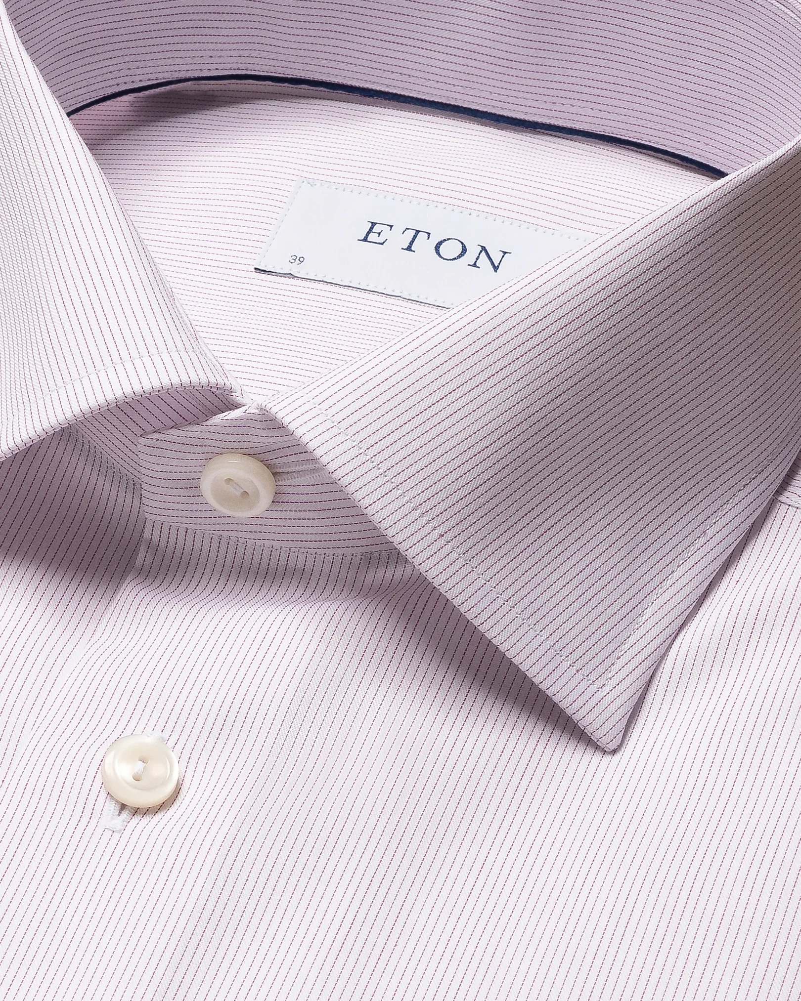 Eton - pink twill hairline shirt