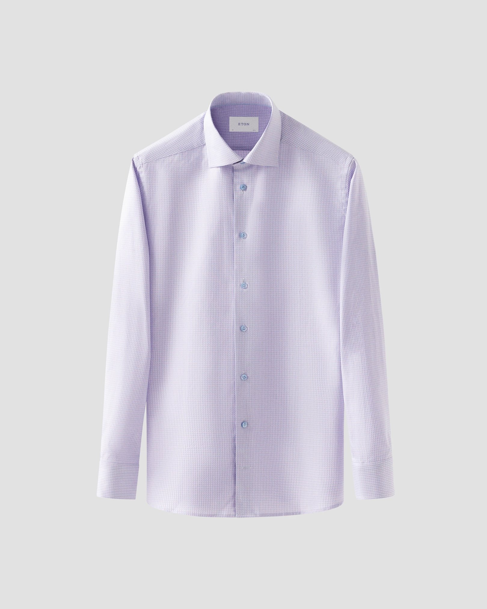 Eton - pink check signature dobby shirt
