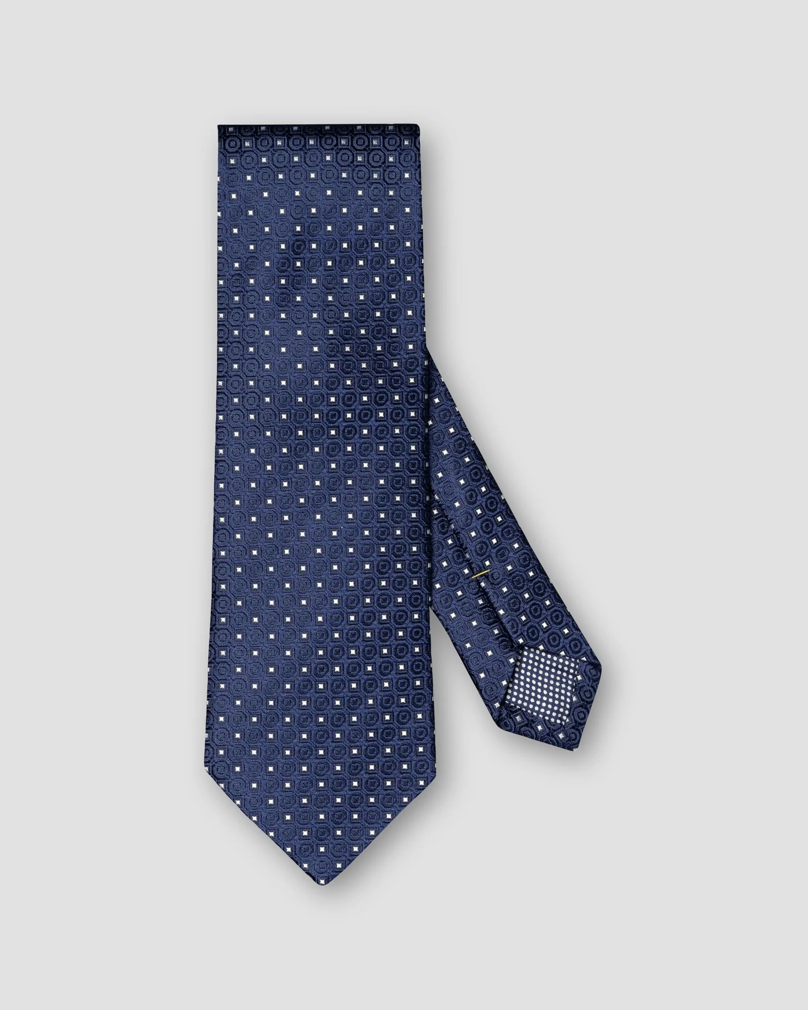 Eton - navy blue dotted tie