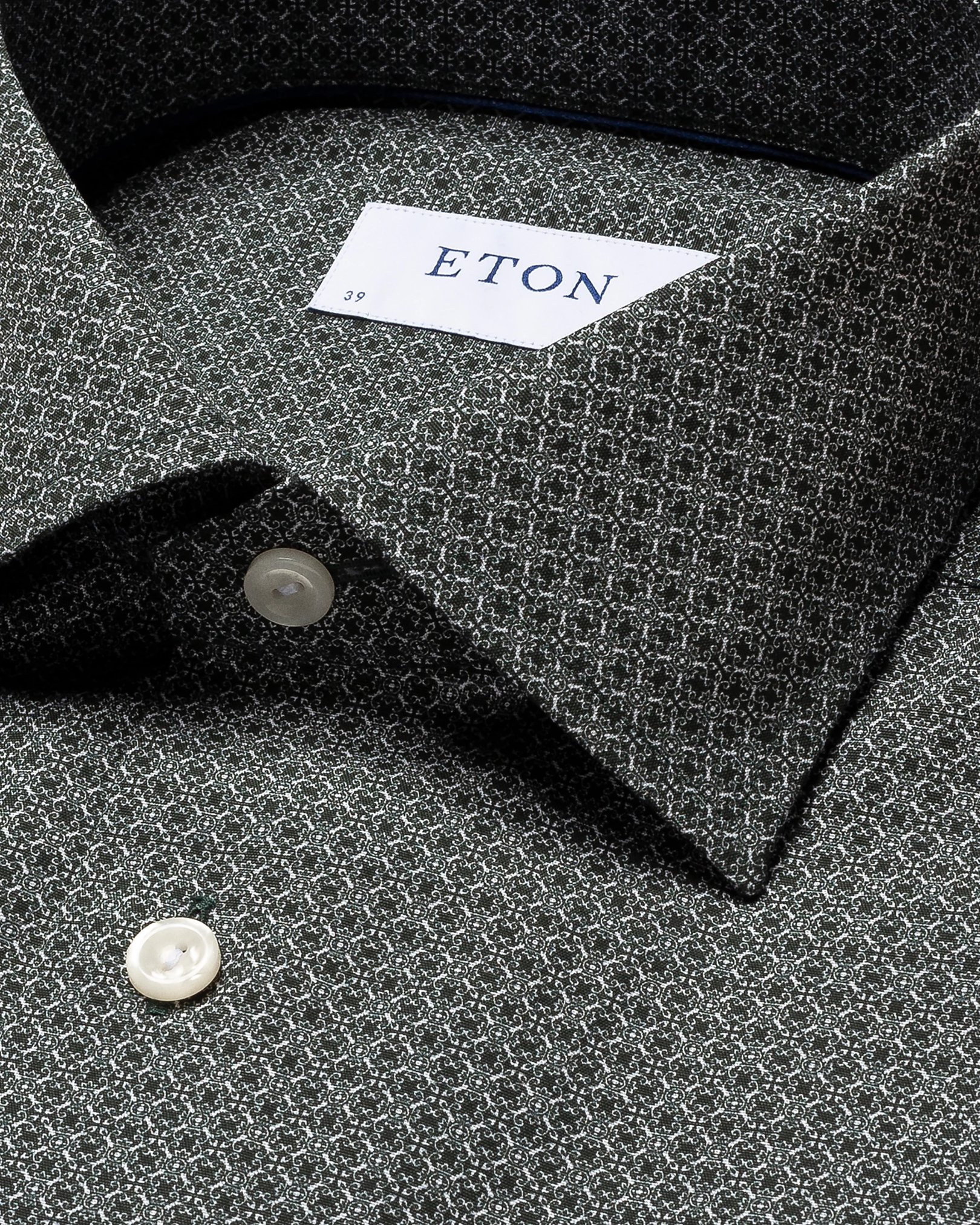 Eton - black poplin cut away single slim