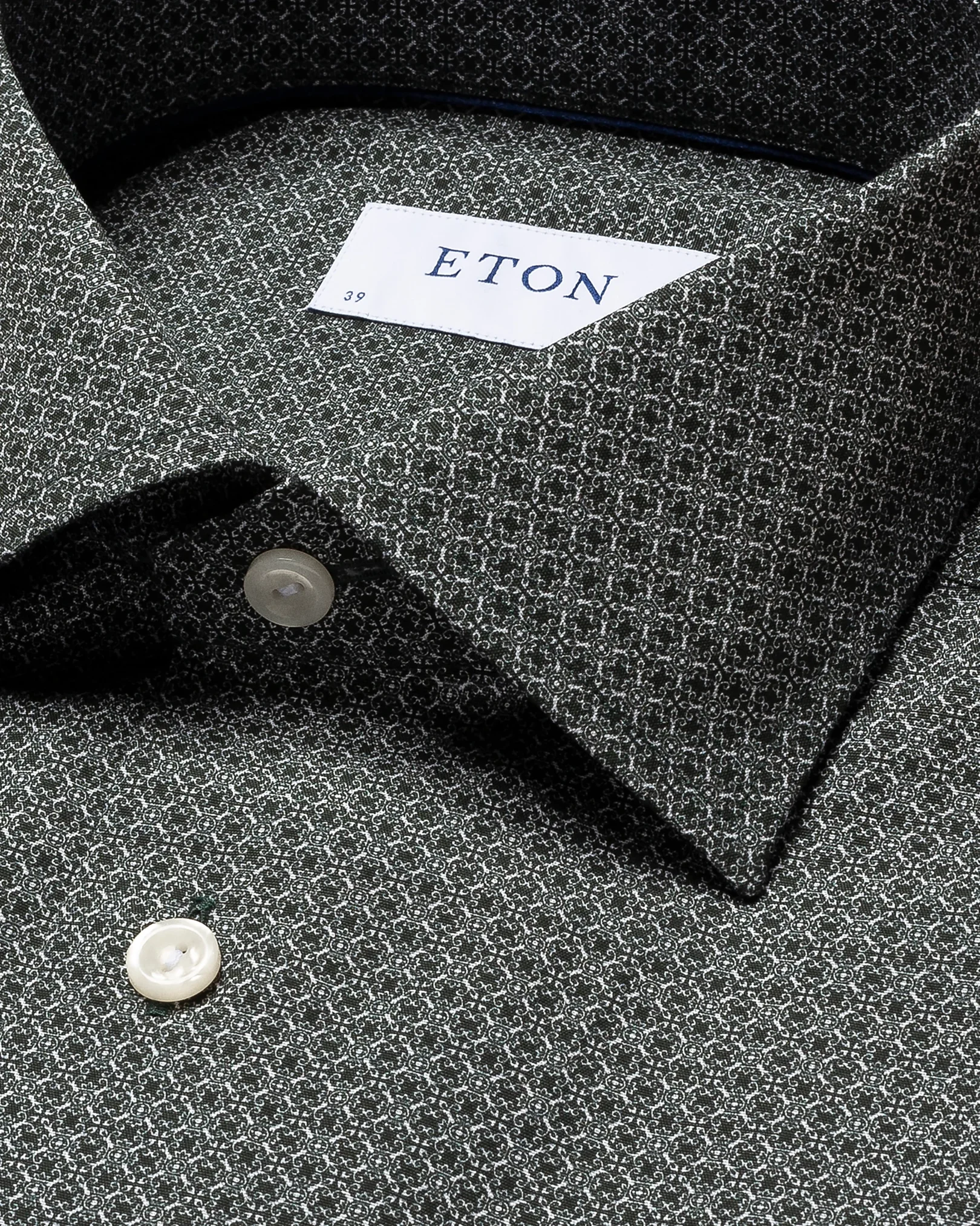 Eton - black poplin cut away single slim