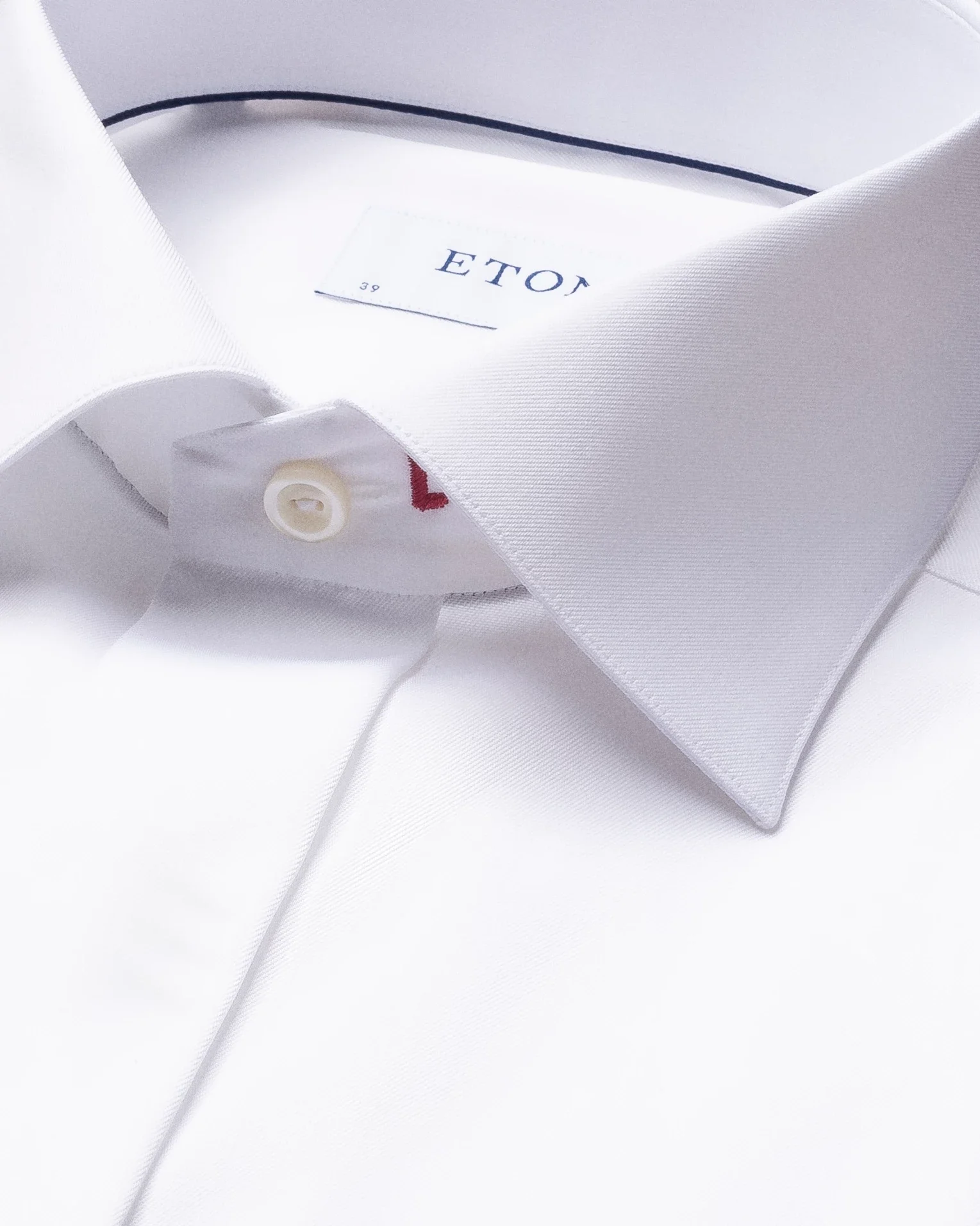 Eton - white love embroidery tuxedo shirt