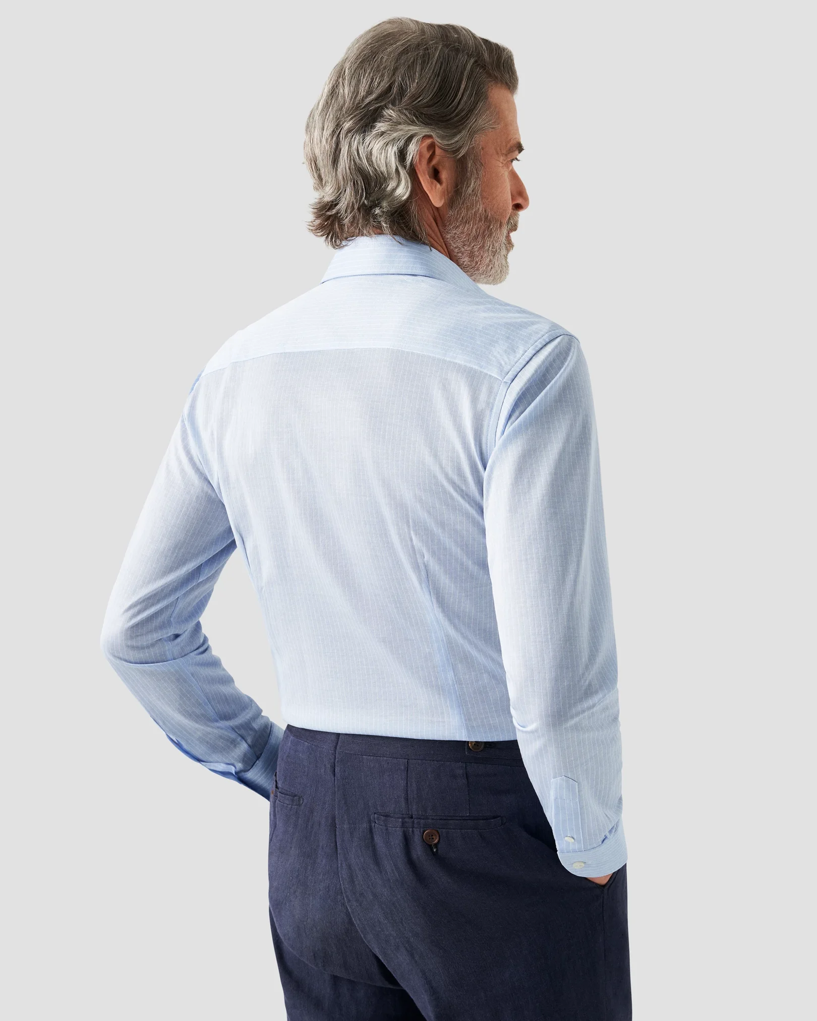 Eton - light blue knit king widespread