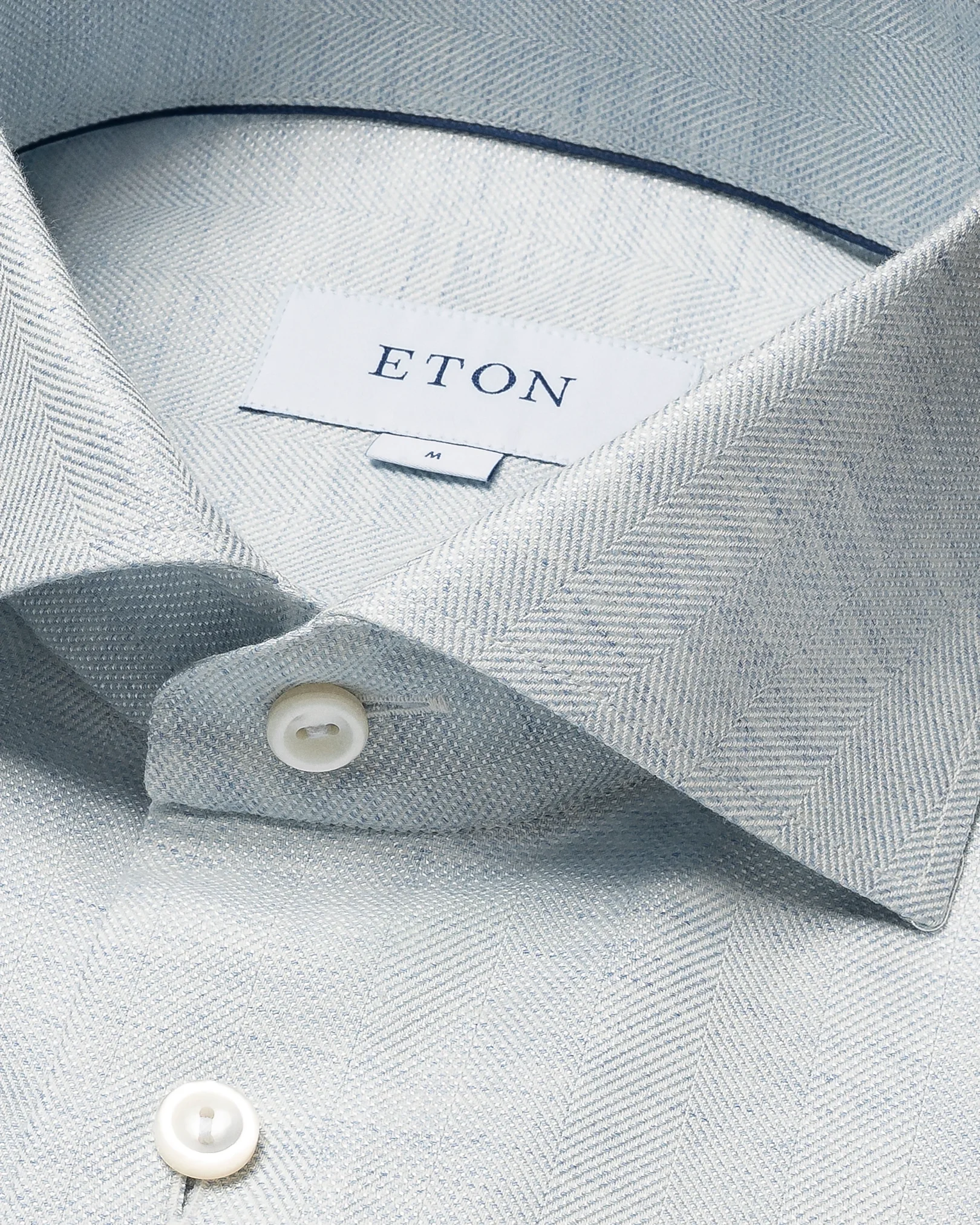 Eton - light blue herringbone