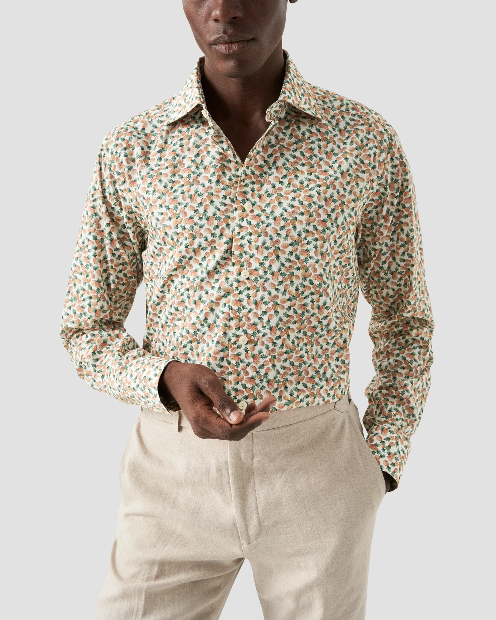 Eton - hand painted pineapple shirt