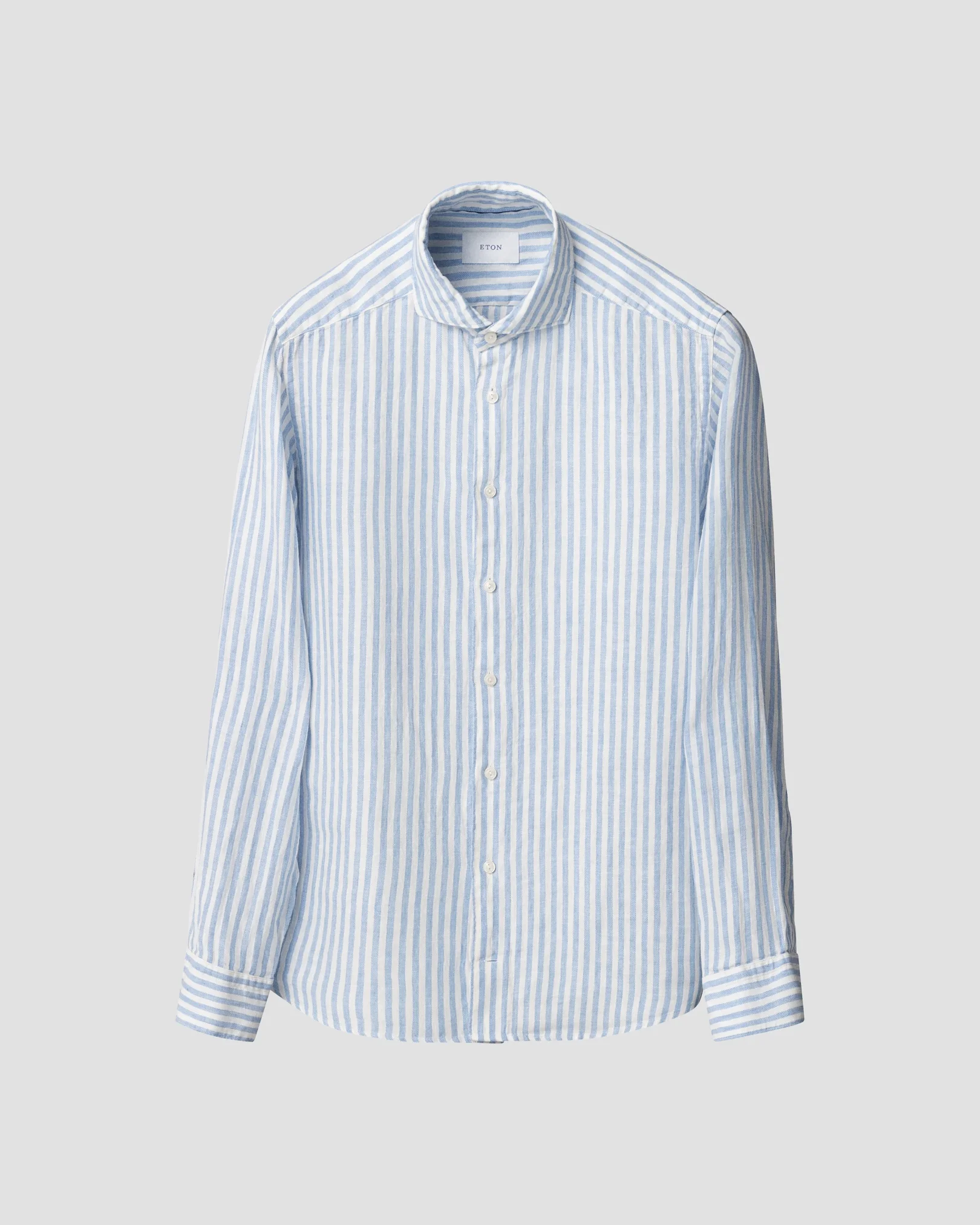 Eton - Gestreiftes Leinen-Twill-Hemd