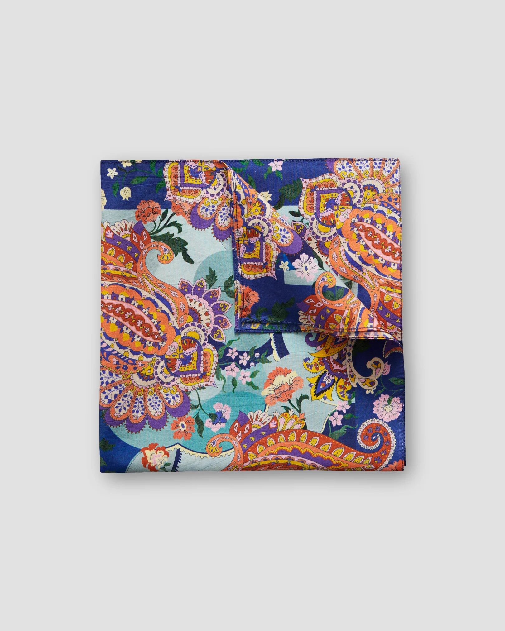 Eton - multi paisley pocket square