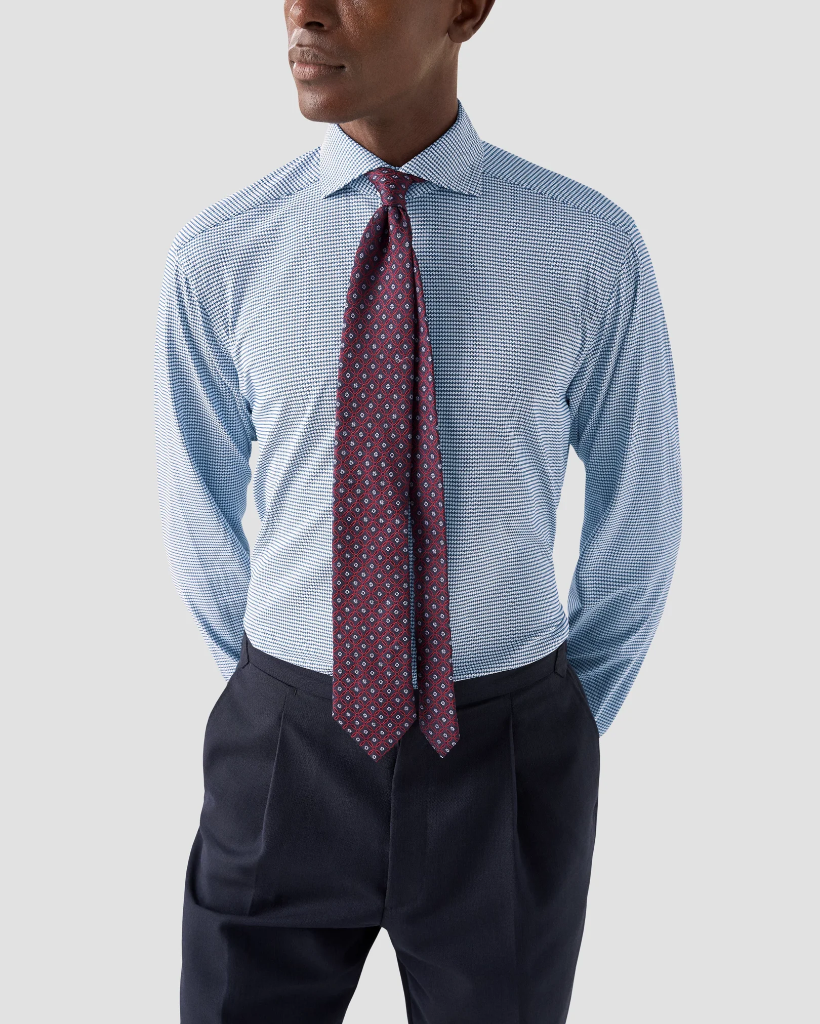 Eton - mid blue fourway stretch
