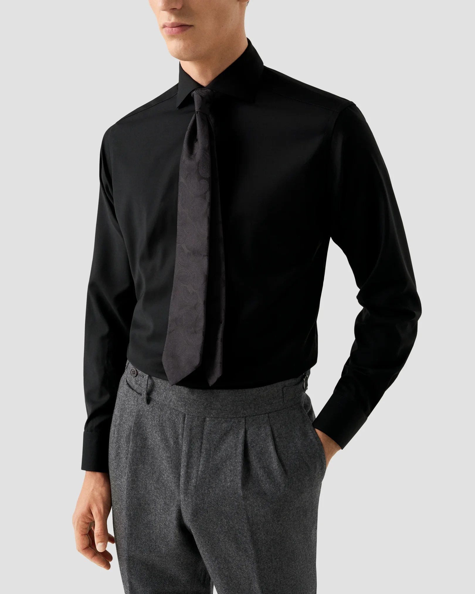 Eton - Solid Merino Wool Shirt