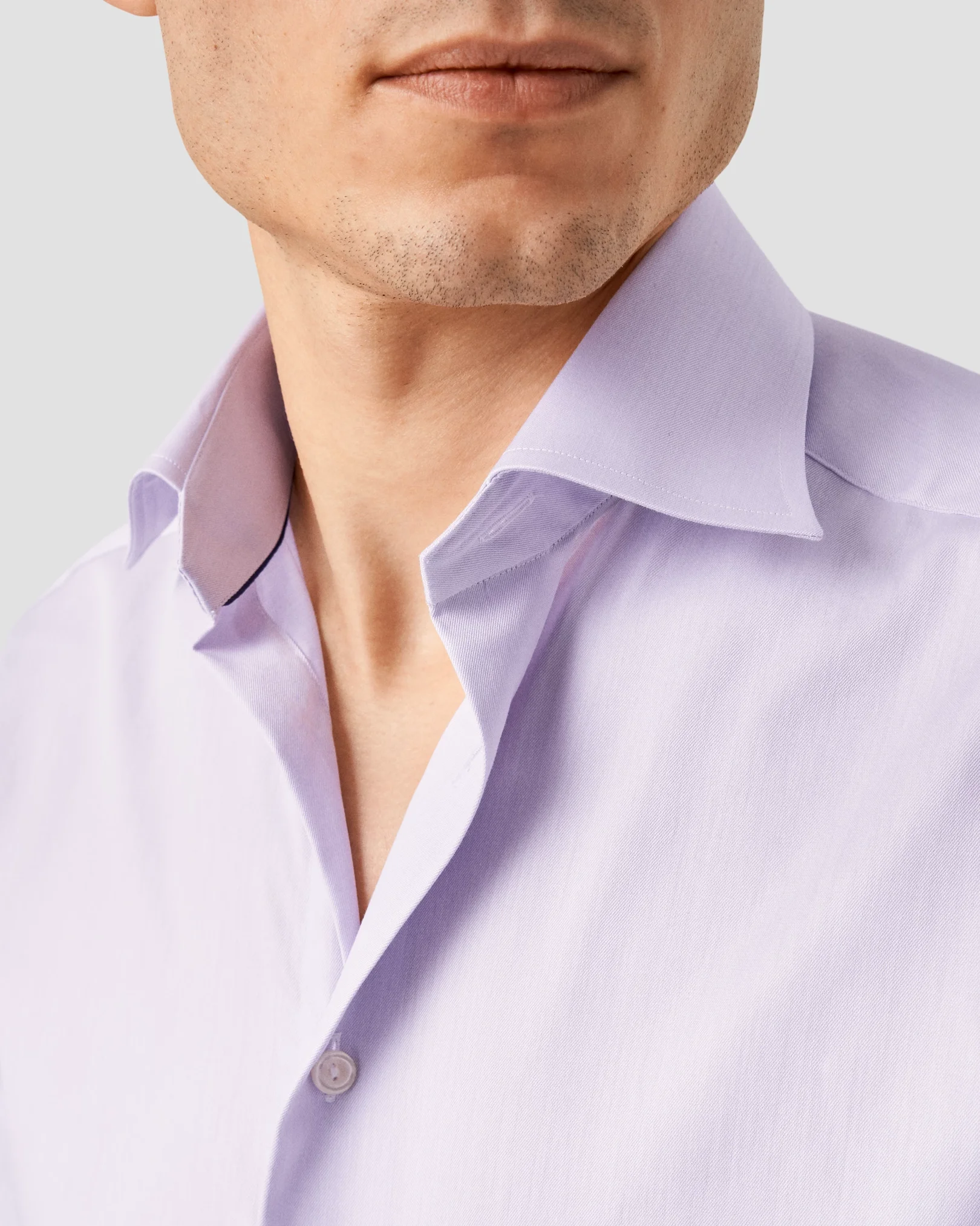 Eton - purple shirt signature twill