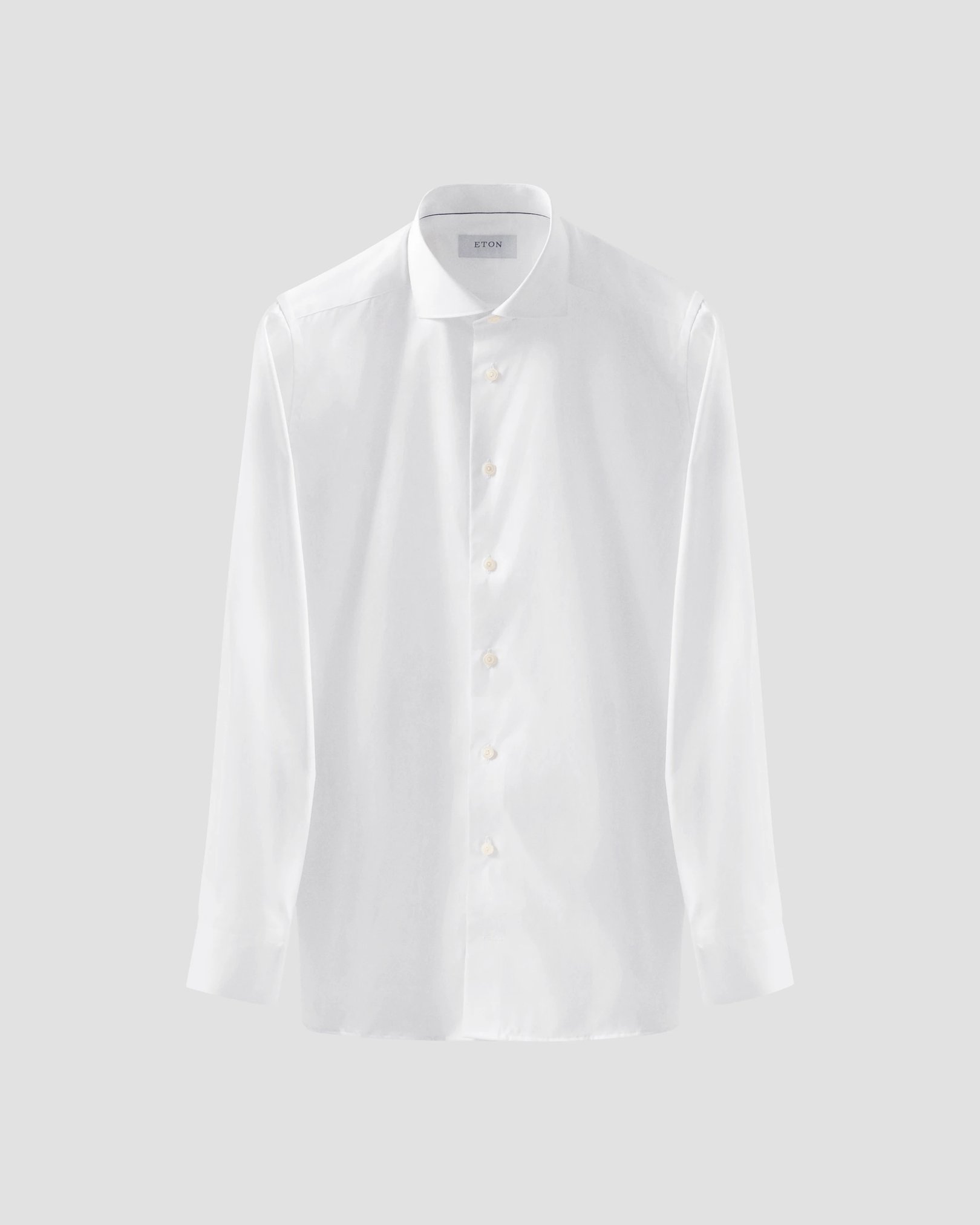 Eton - white signature twill wide spread rounded