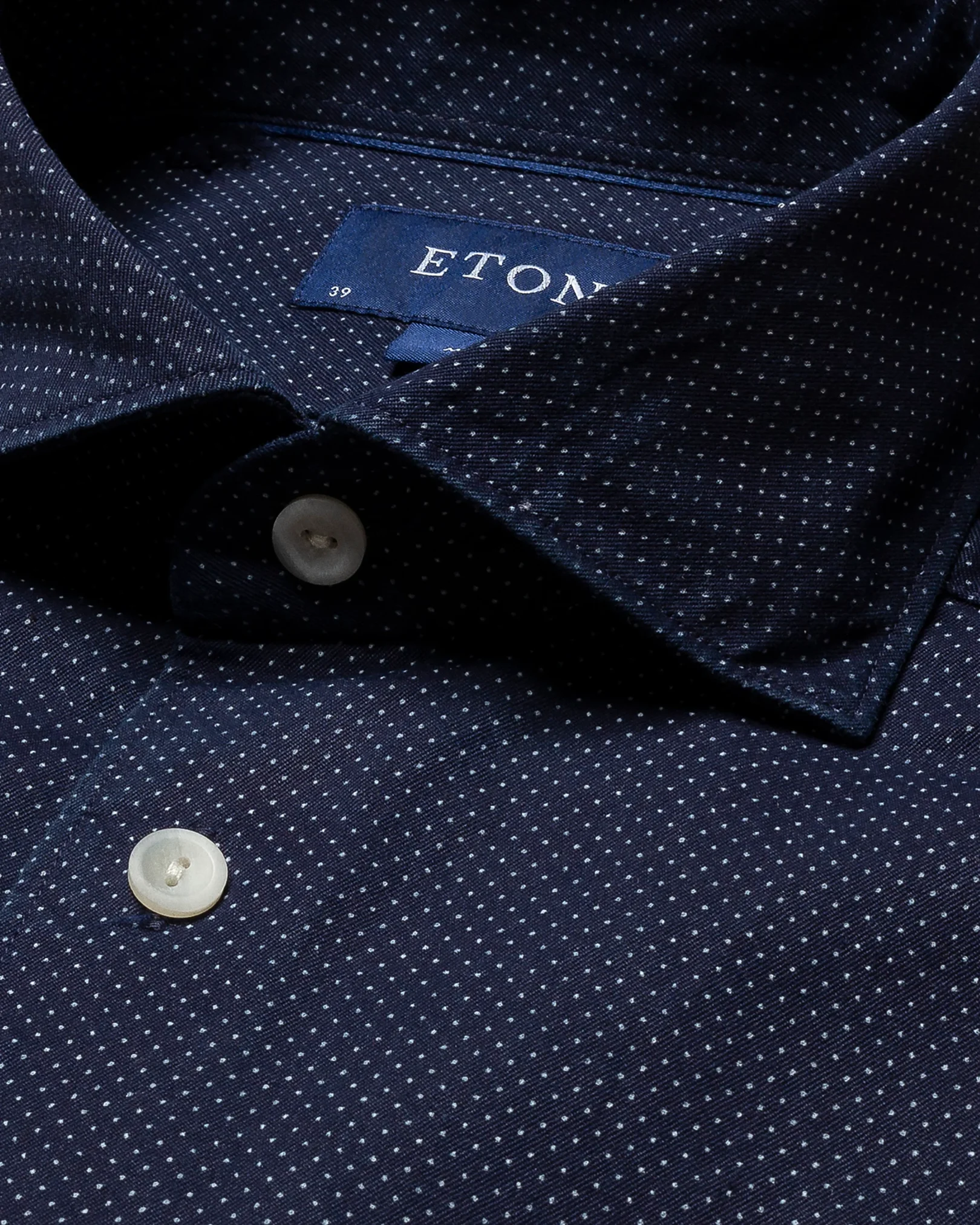 Eton - navy blue indigo twill