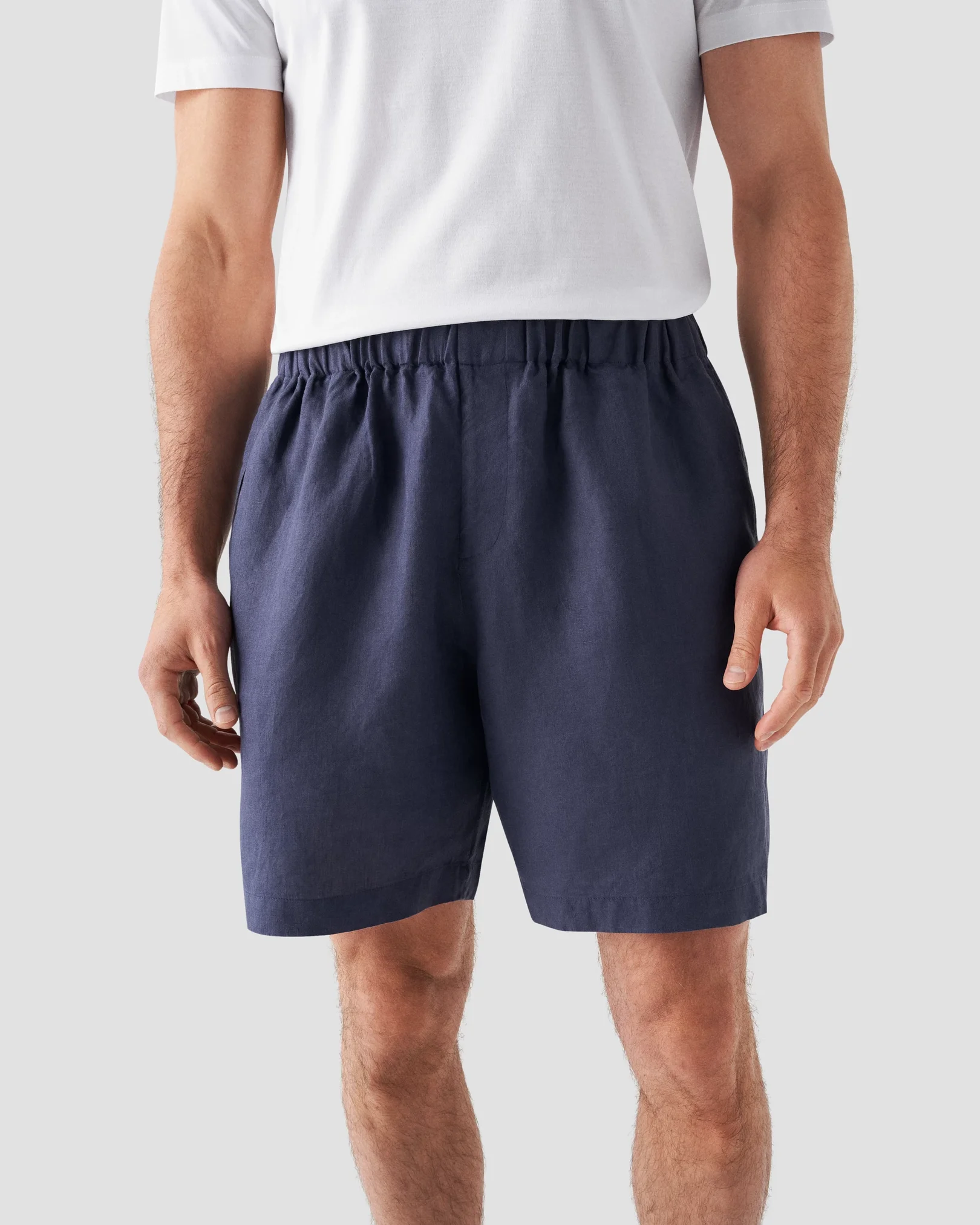 Eton - navy linnen shorts
