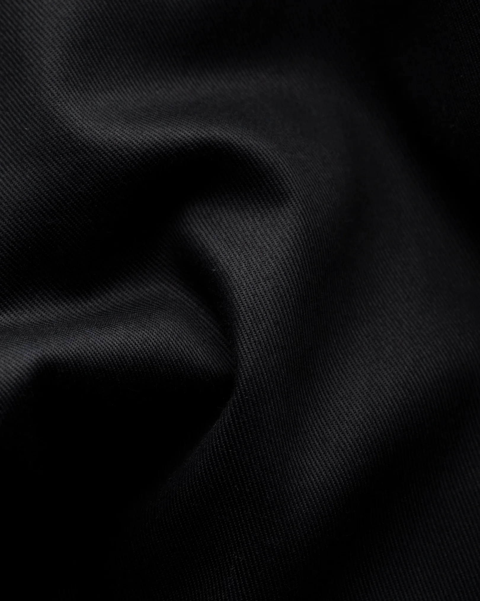 Eton - black twill shirt with strech