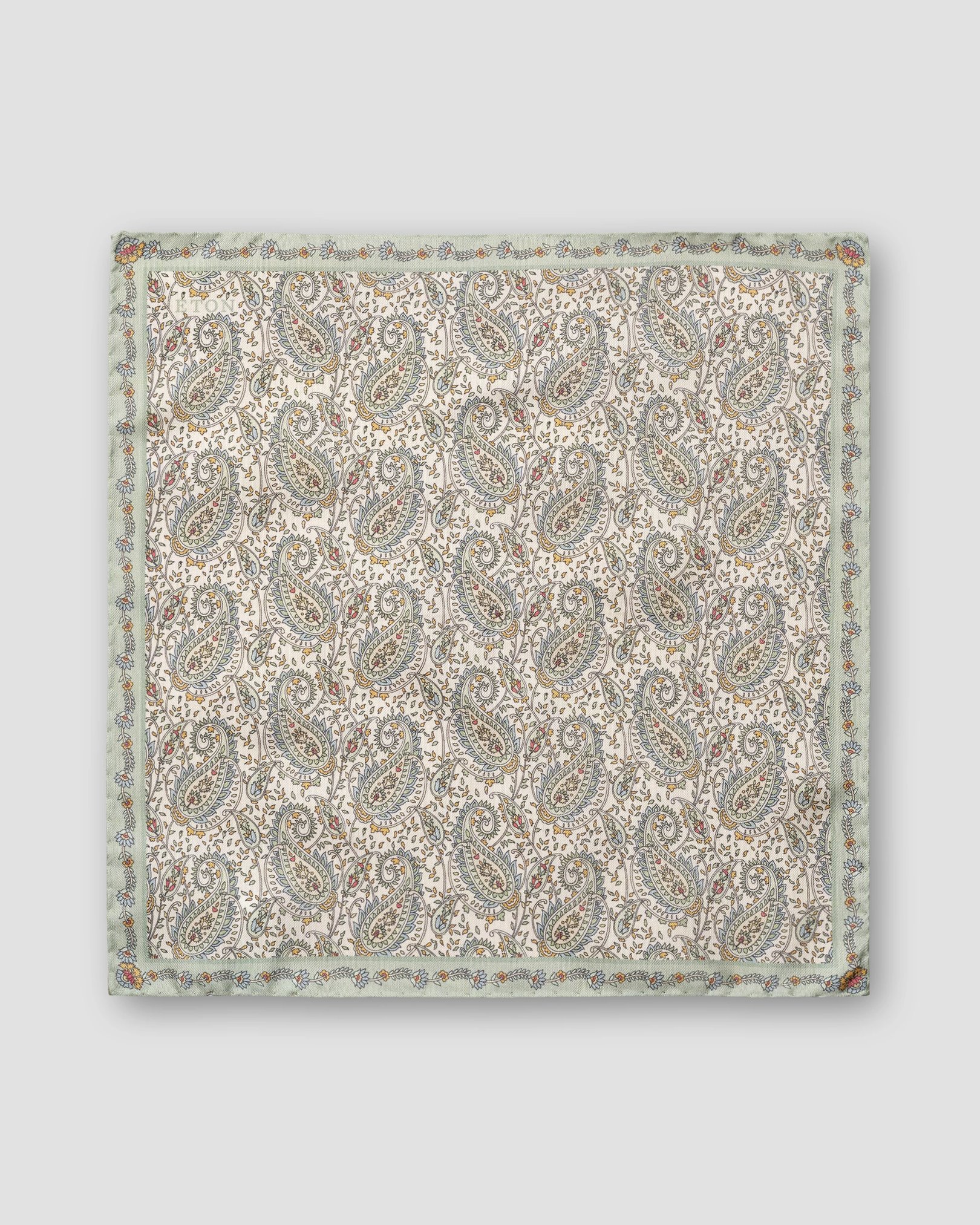 Eton - light green classic pocket square