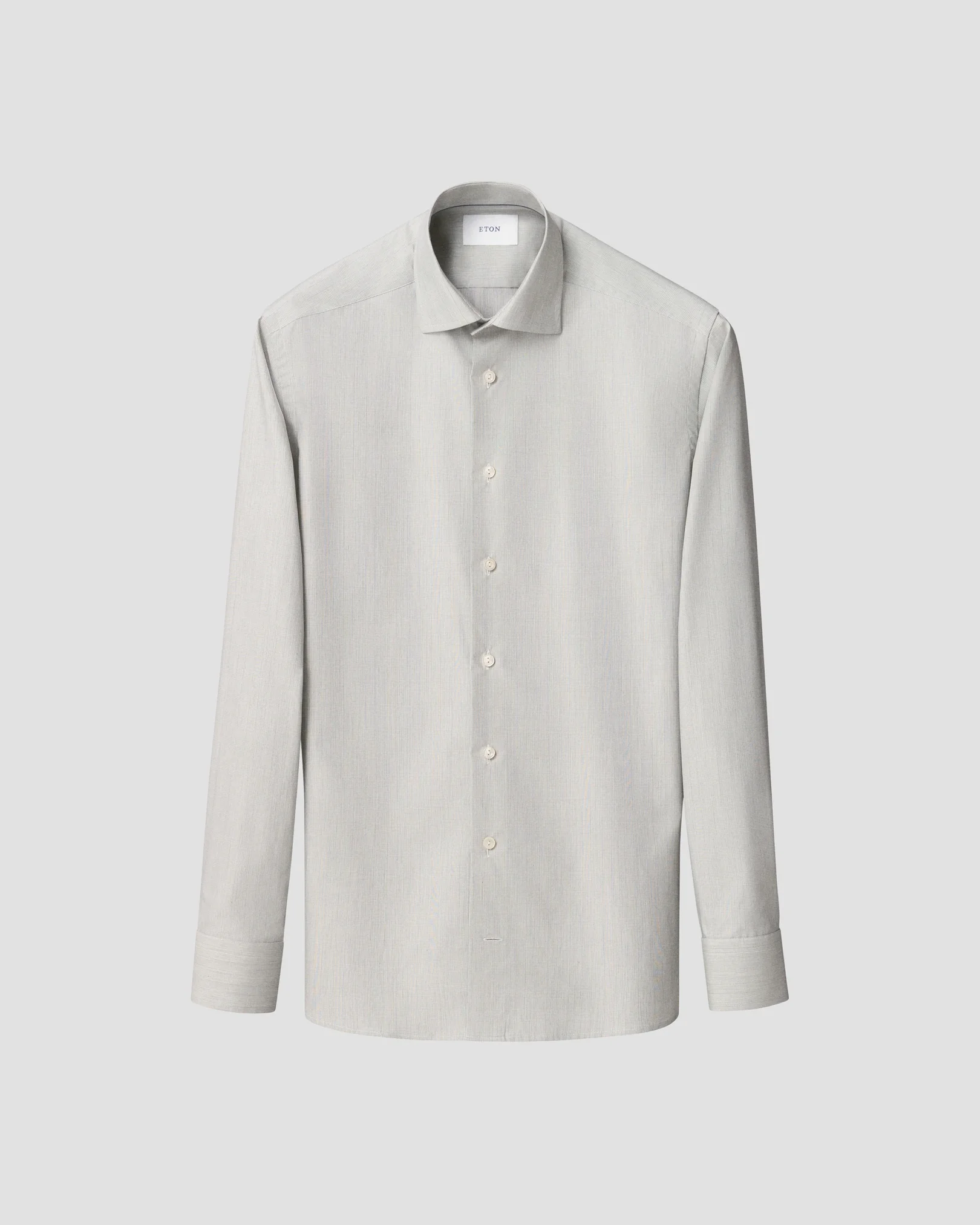 Eton - light green check shirt