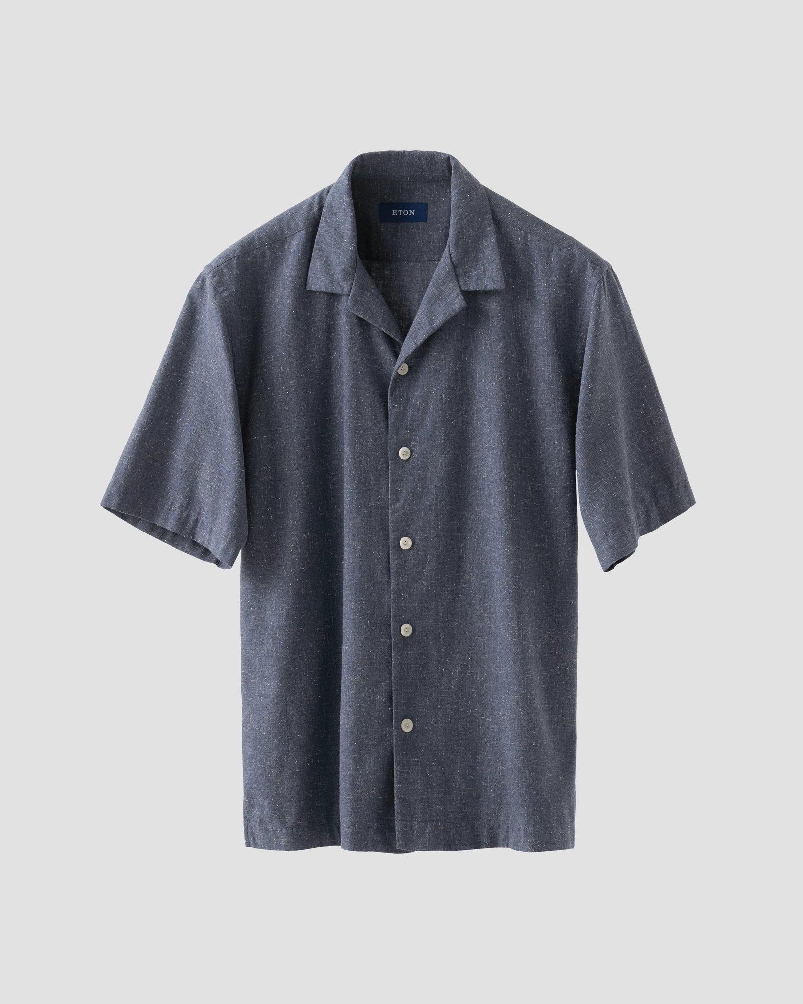Eton - Dark blue Recycled Cotton Resort Shirt
