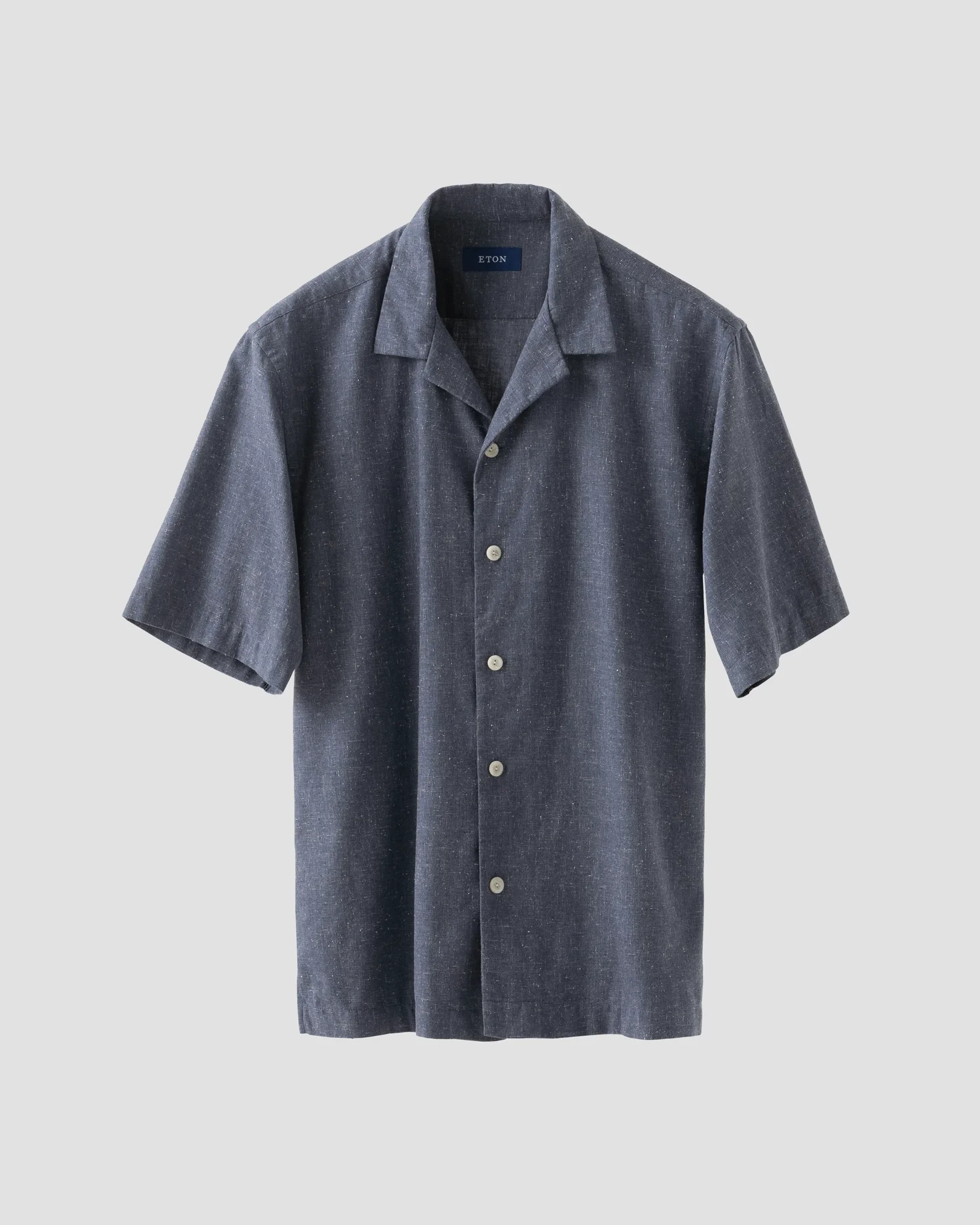 Eton - Dark blue Recycled Cotton Resort Shirt