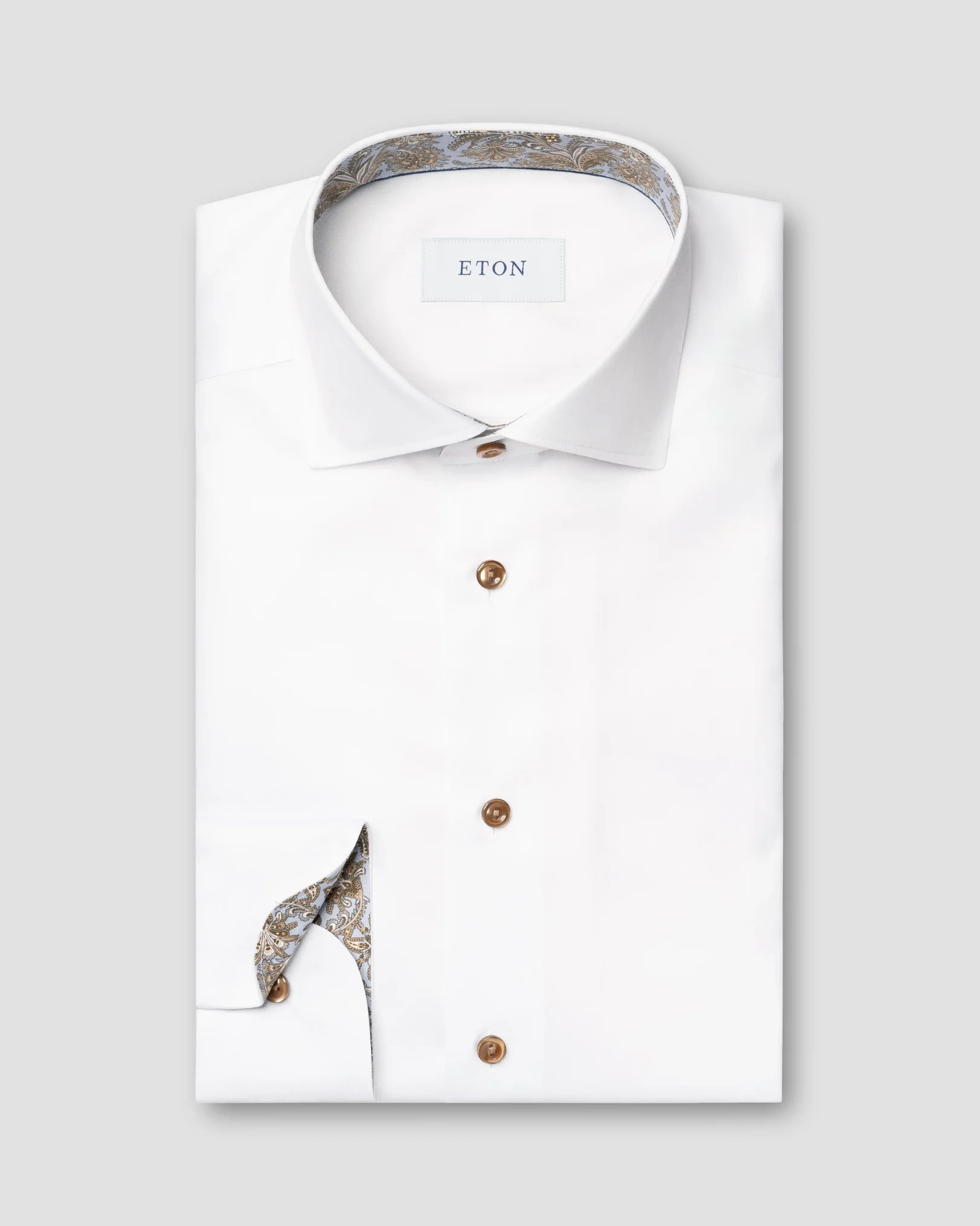 Eton - seasonal printed signature twill shirt