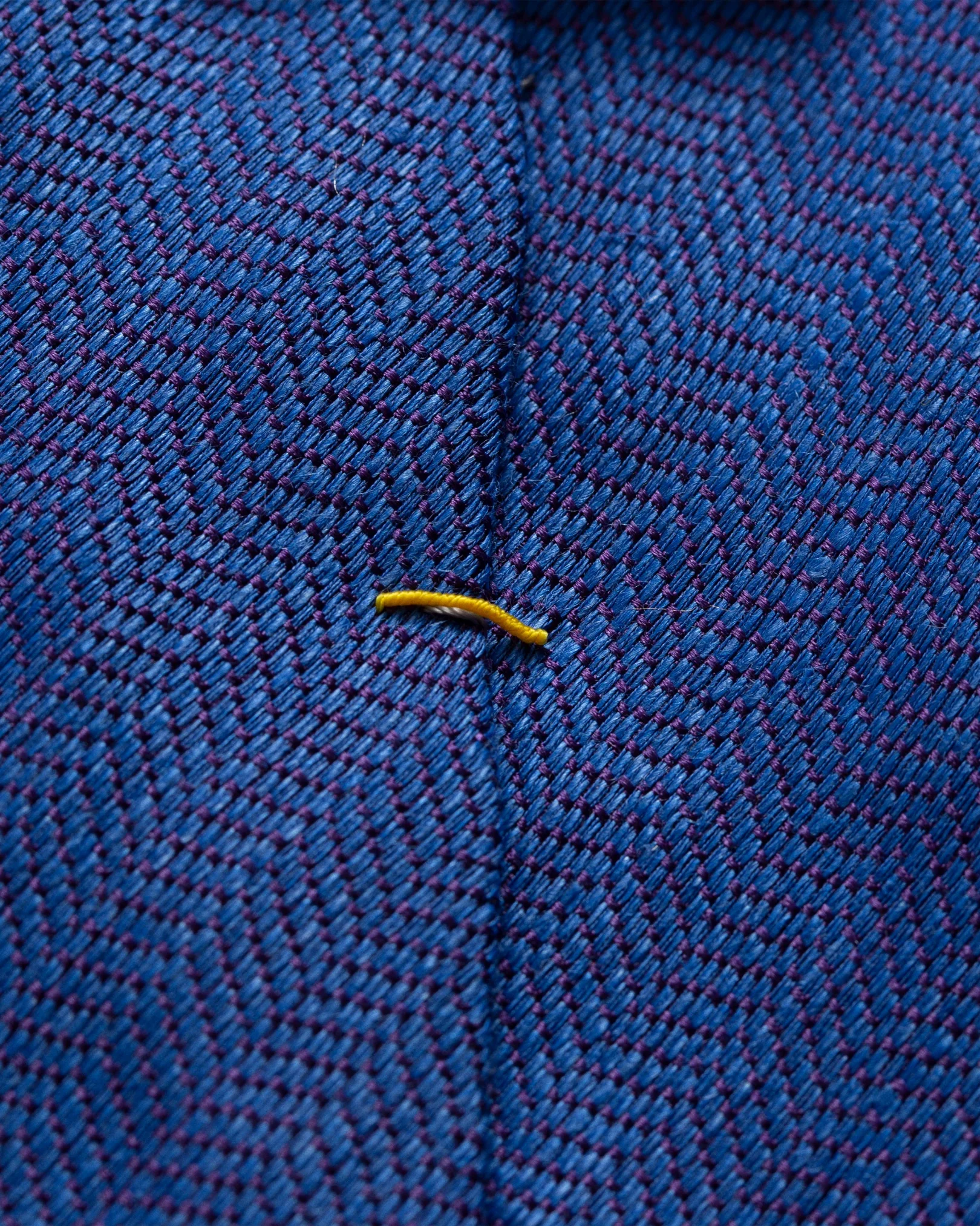 Eton - blue cotton linen silk tie
