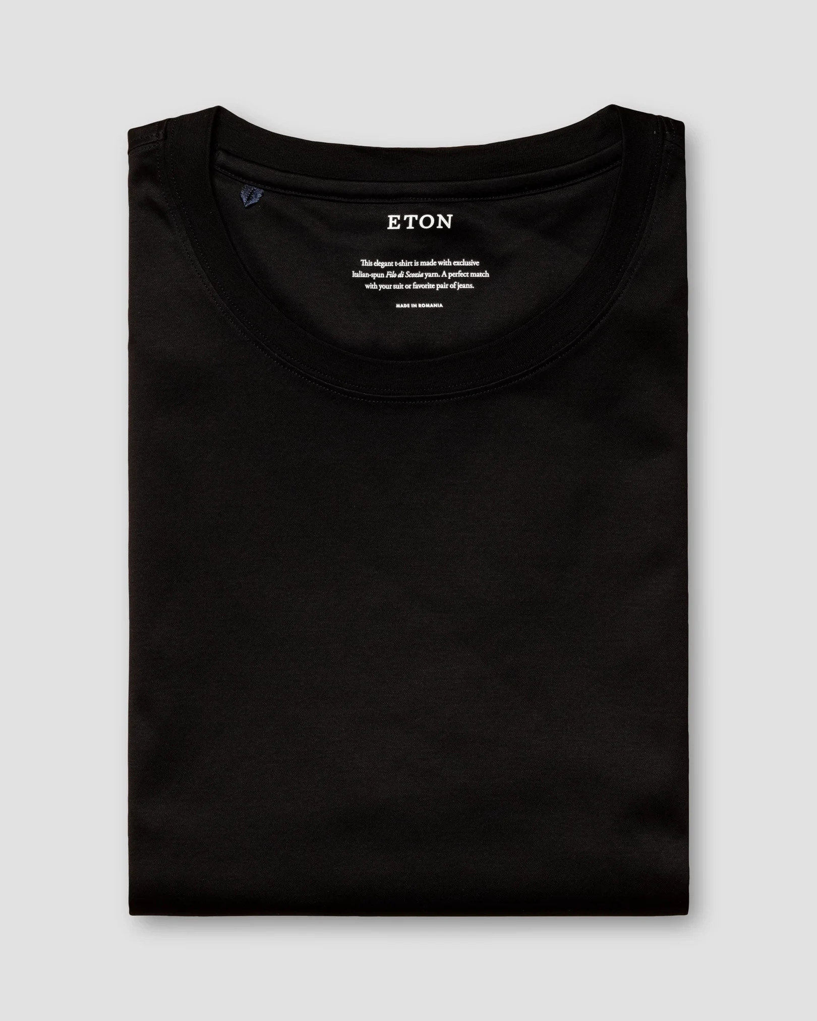 Eton - black jersey t shirt long sleeve