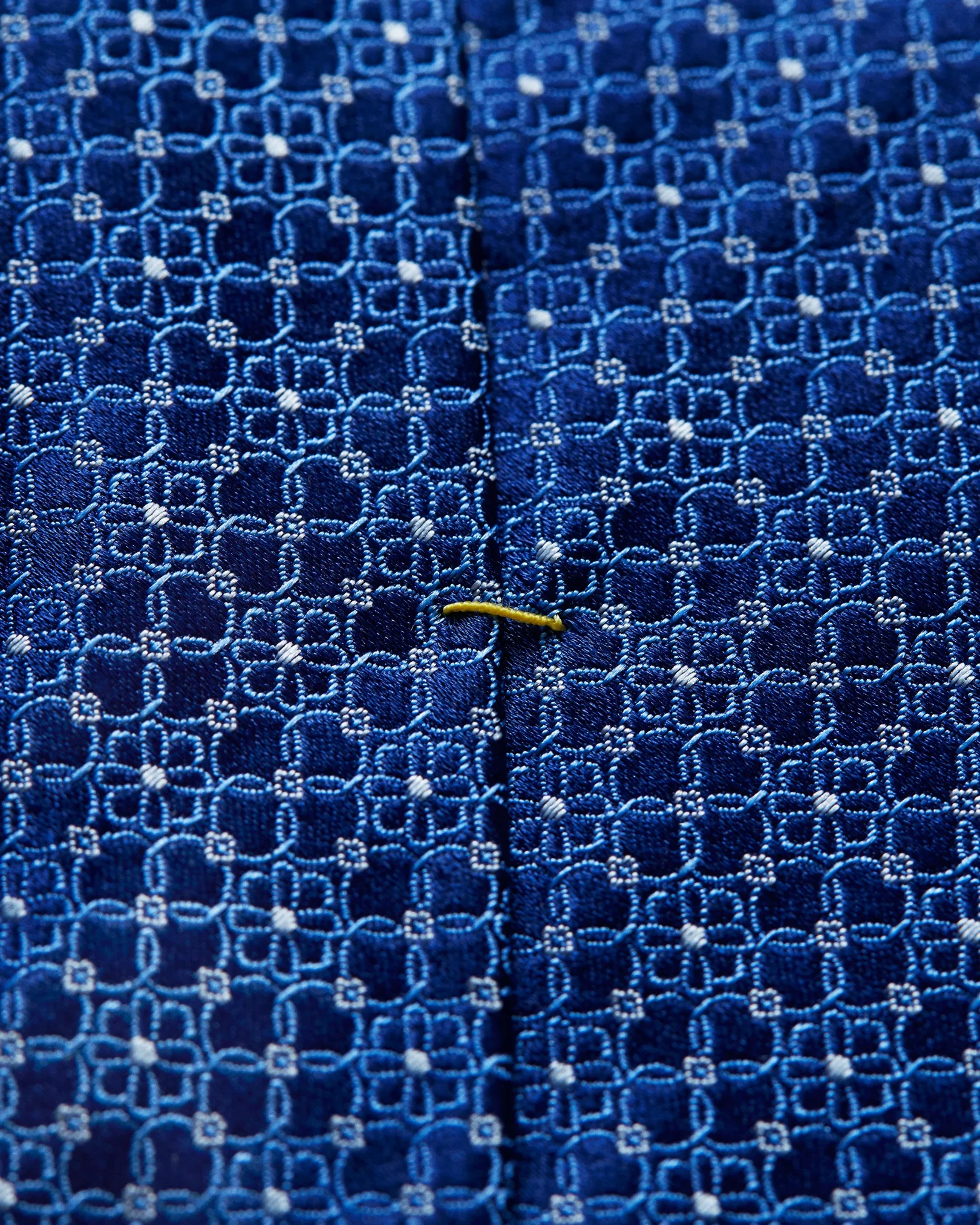 Eton - navy floral woven silk tie