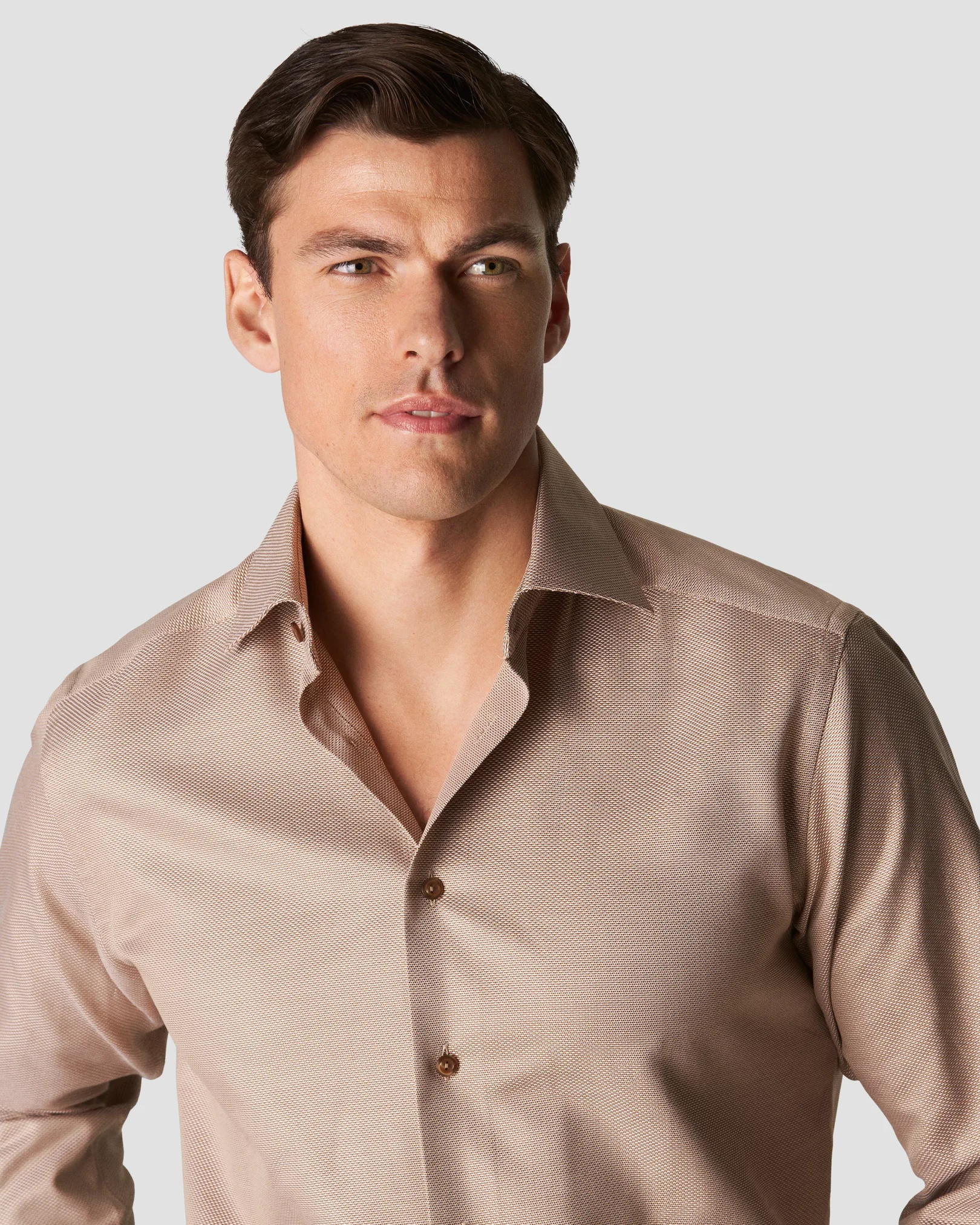 Eton - beige textured twill