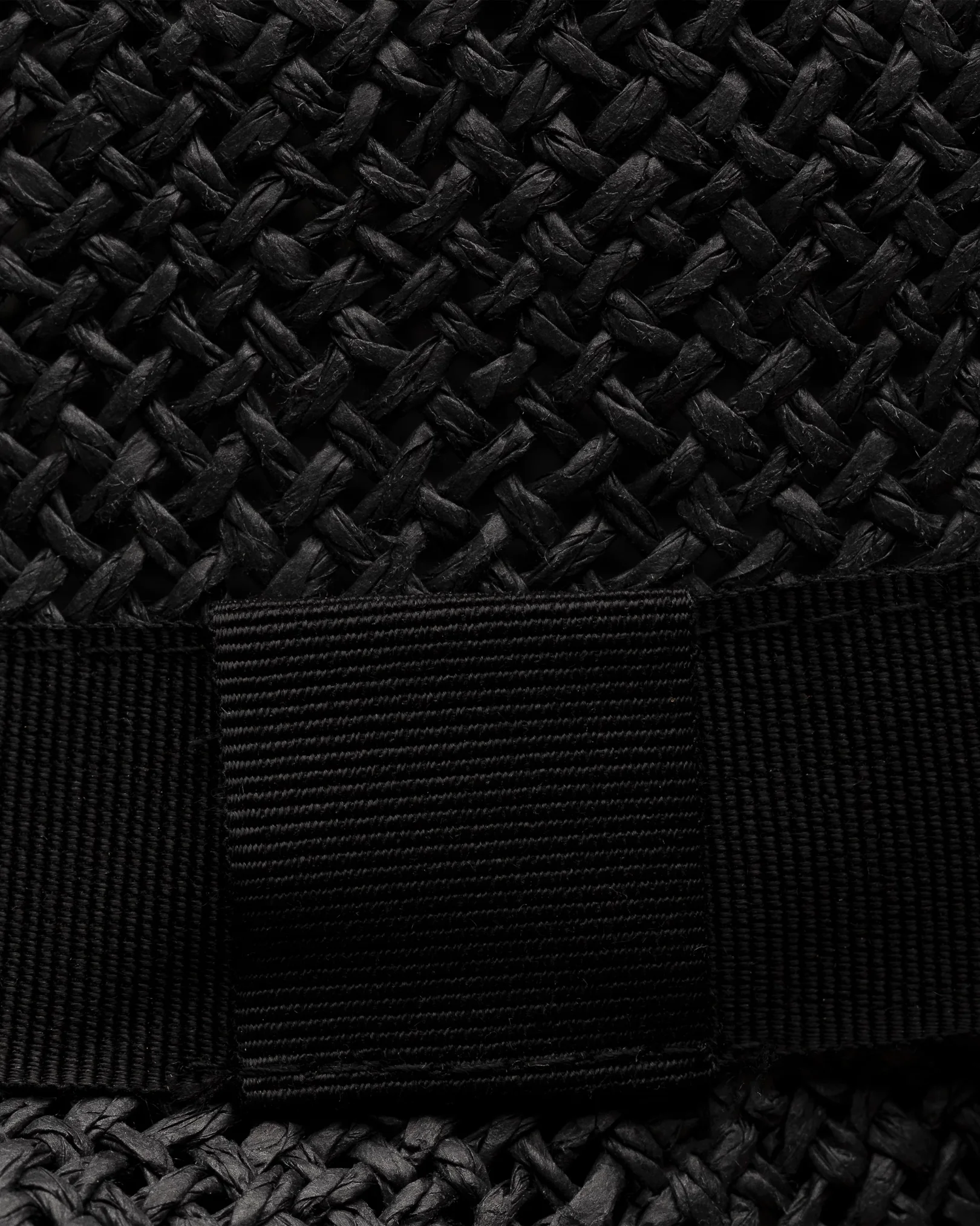 Eton - black paper straw hat