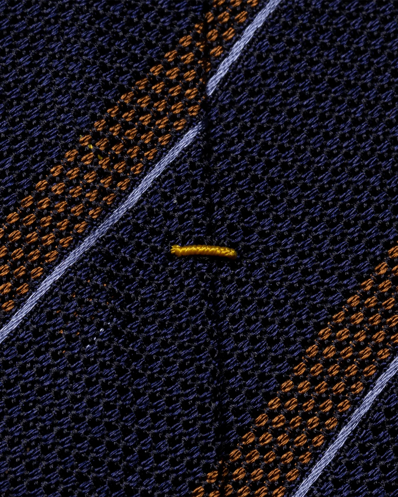 Eton - dark brown striped garza tie