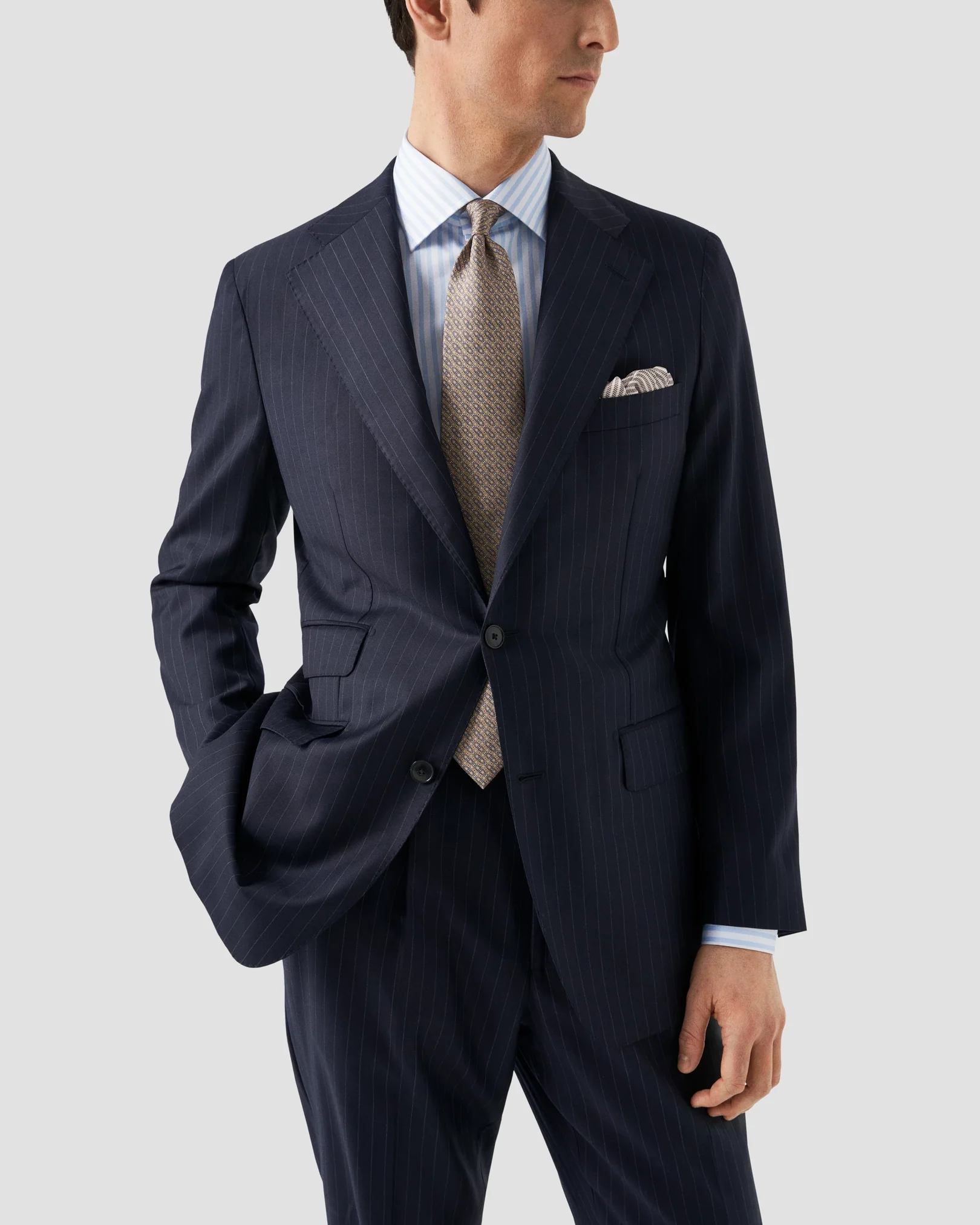Eton - light blue satin
