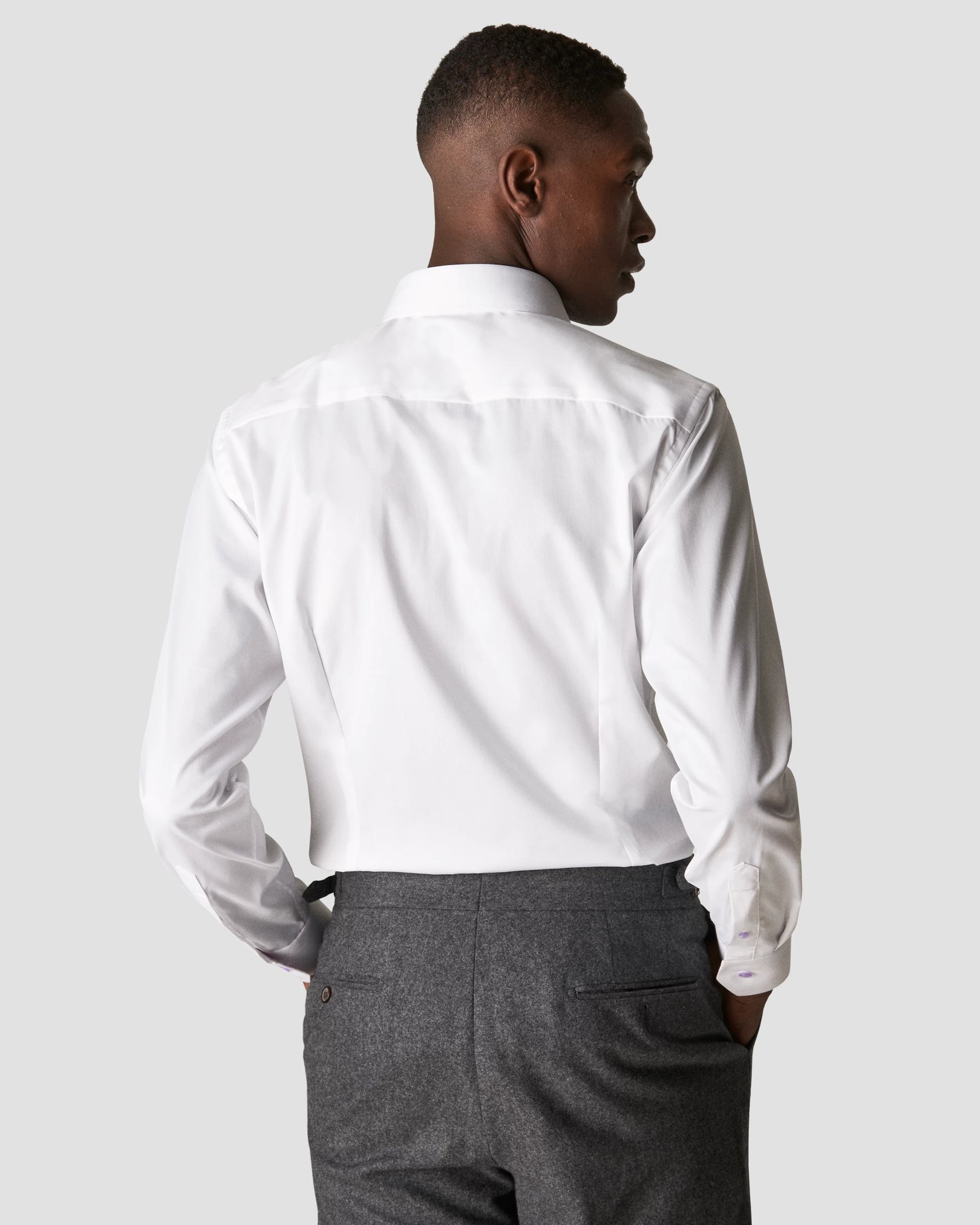 Eton - white signature twill cut special details